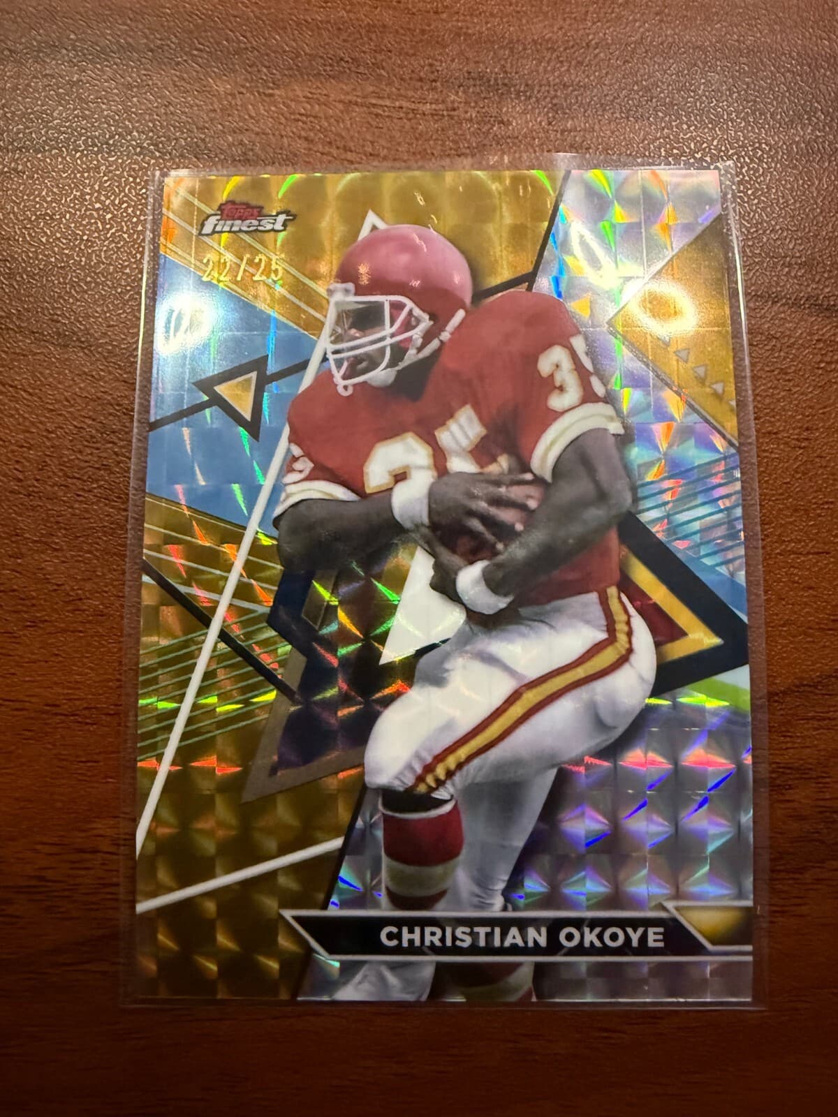 CHRISTIAN OKOYE 2023 Topps Composite Finest #201 Xfractor  /25