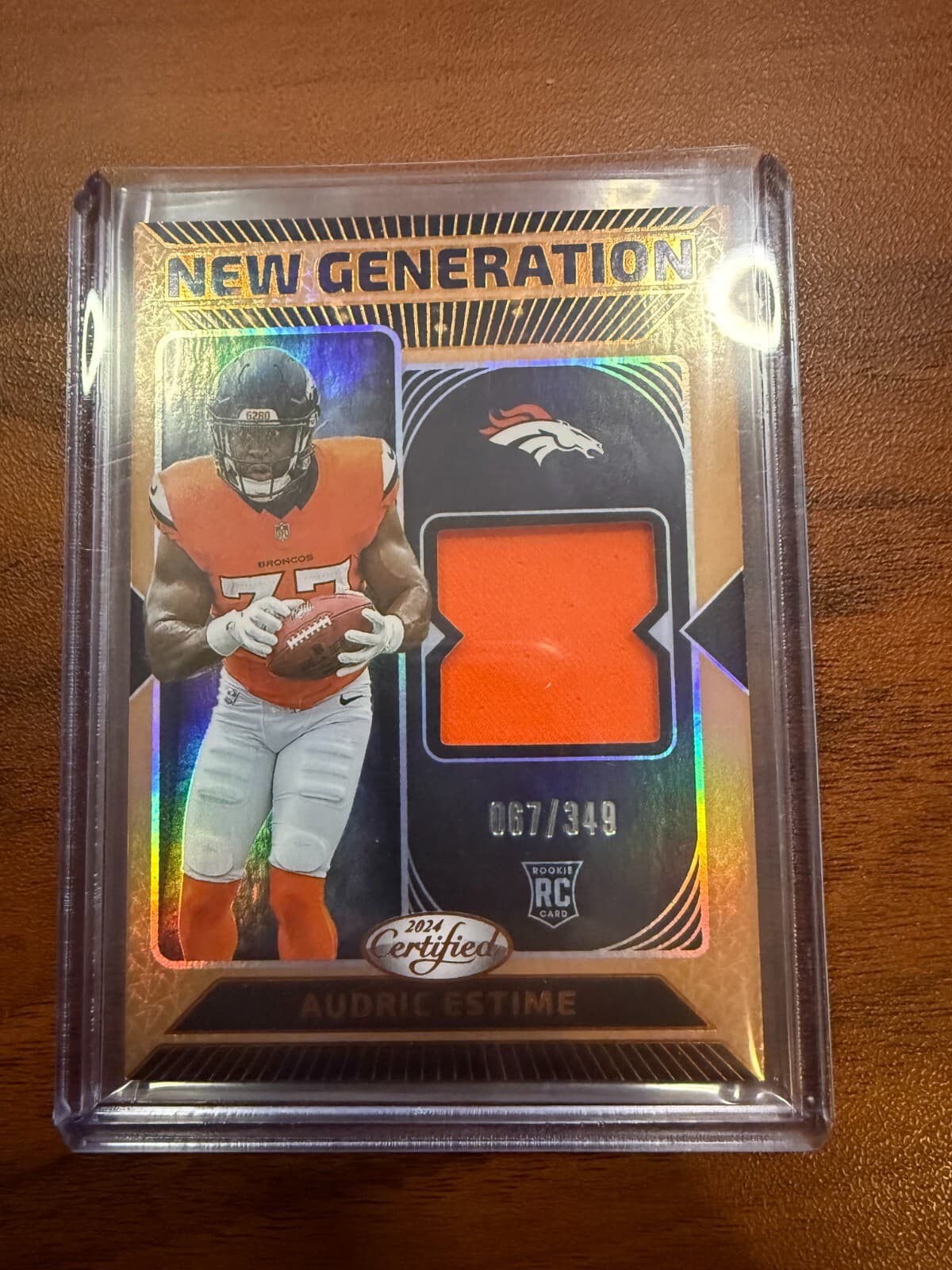 2024 Certified New Generation Jerseys Bronze Mirror /349 Audric Estime Rookie RC