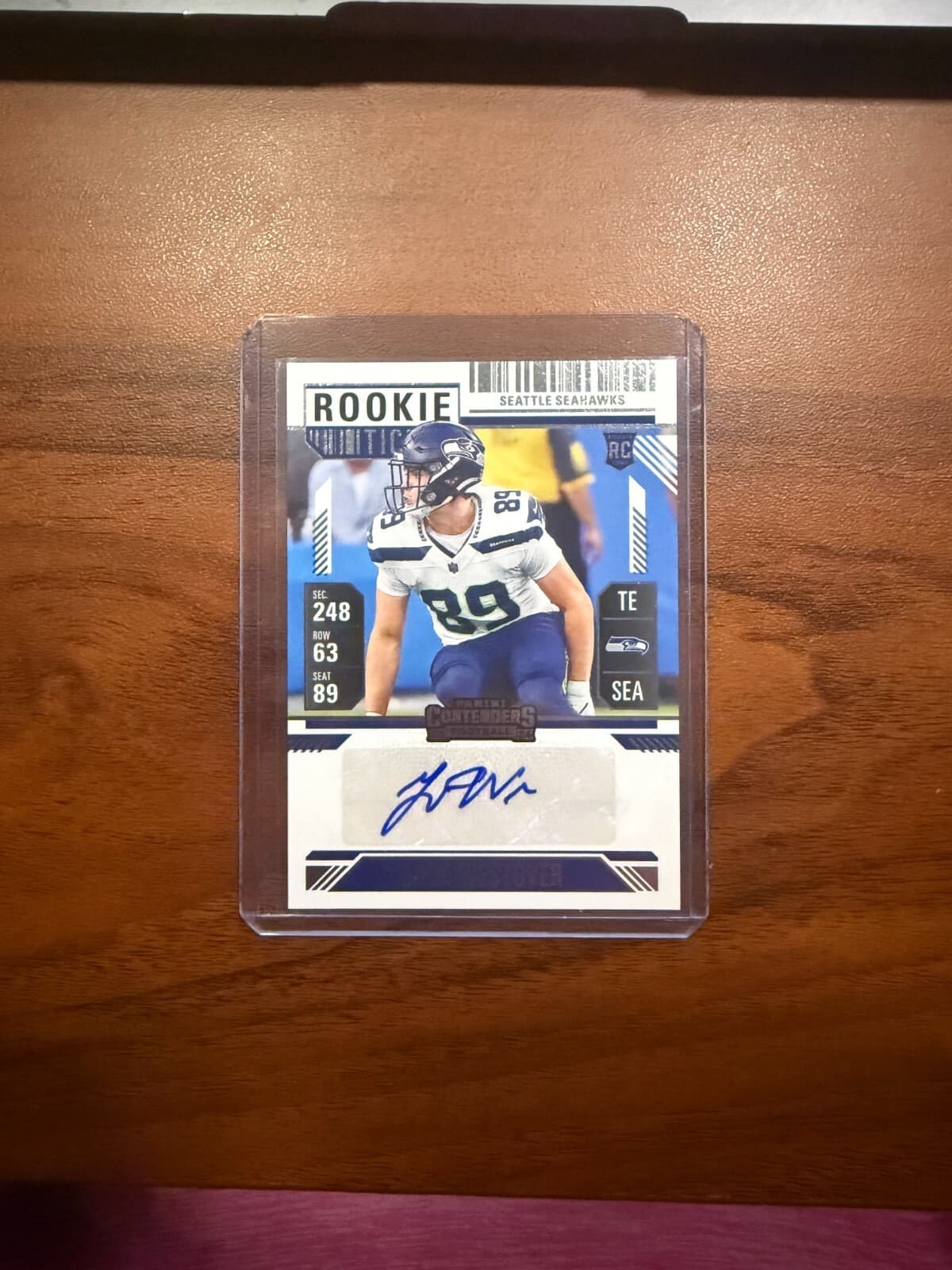 2024 Panini Contenders Jack Westover Rookie Ticket Auto RC Seahawks