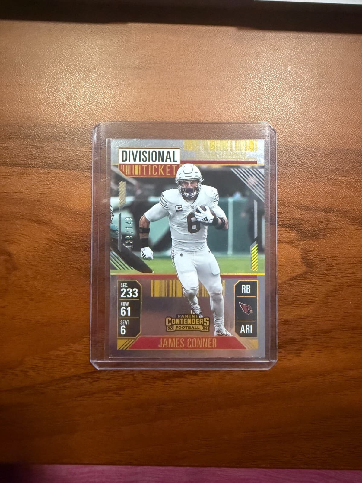 2024 Panini Contenders James Conner Divisional Ticket /149