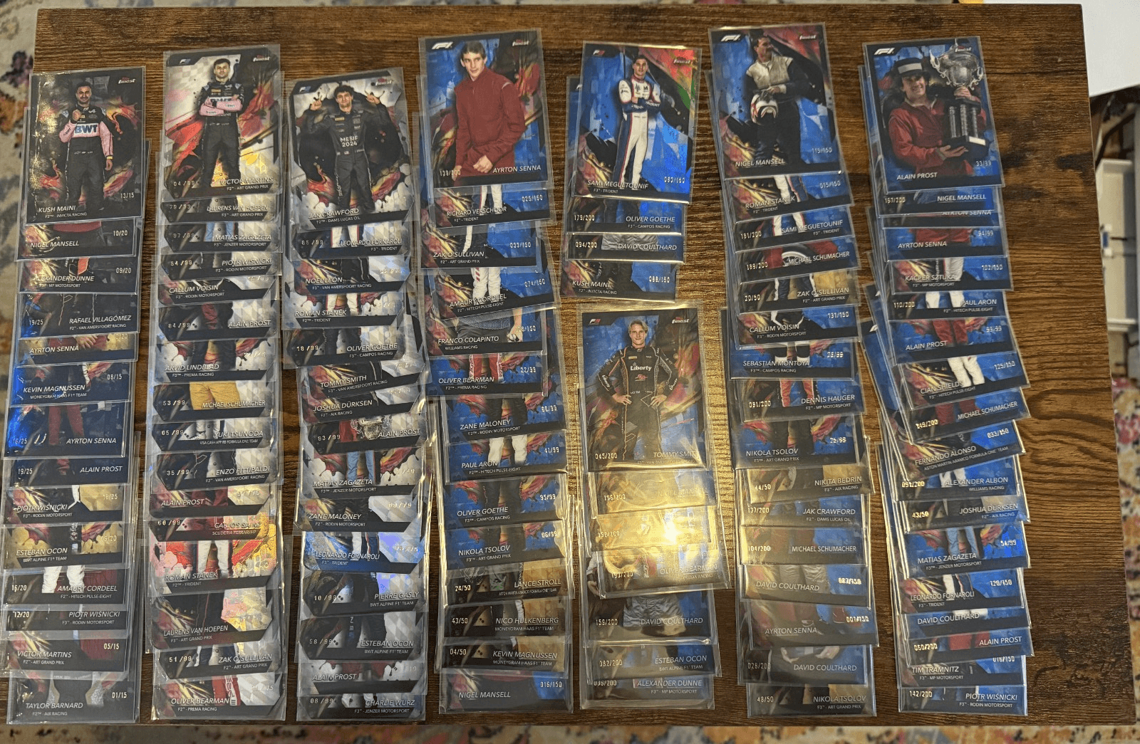 2024 Topps Finest F1 Serial Mega Lot /15 /25 /50 /100 100+ Cards