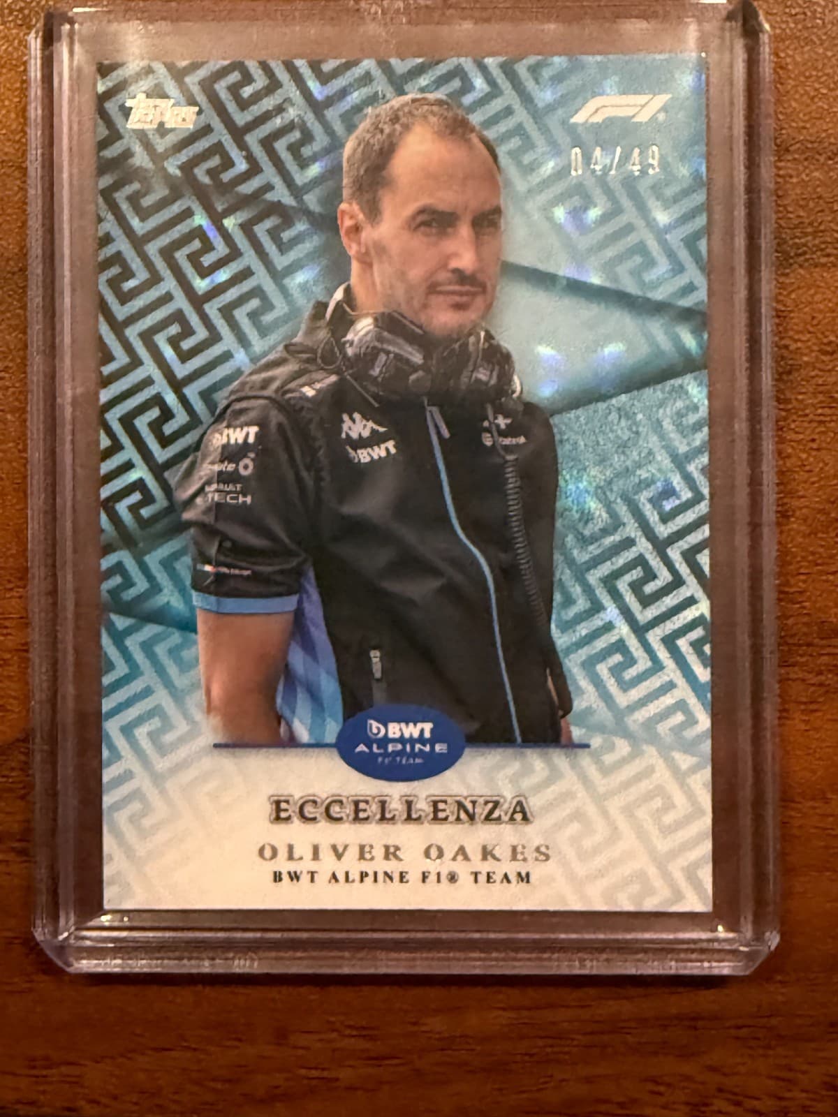 2024 Topps Eccellenza F1 Oliver Oakes Blue /49