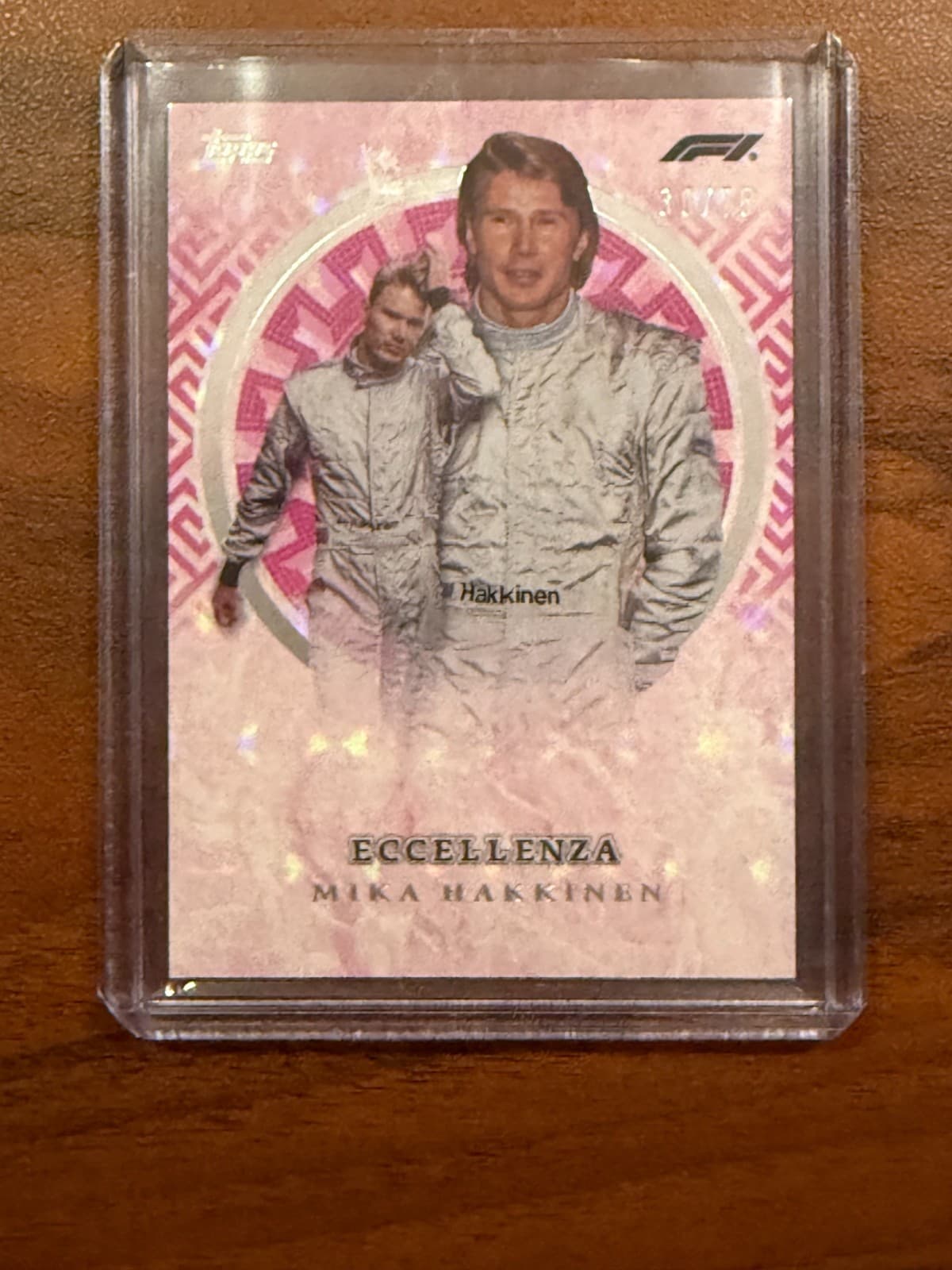 Topps Eccellenza 2024 Formula 1 F1 Mika Hakkinen Veterano Pink /75 