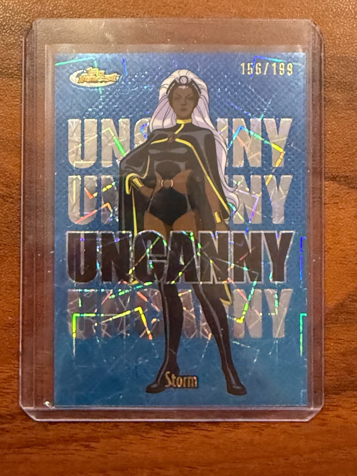 2025 Topps Finest X-Men 97 #91 Storm Uncanny Short Print Refractor /199