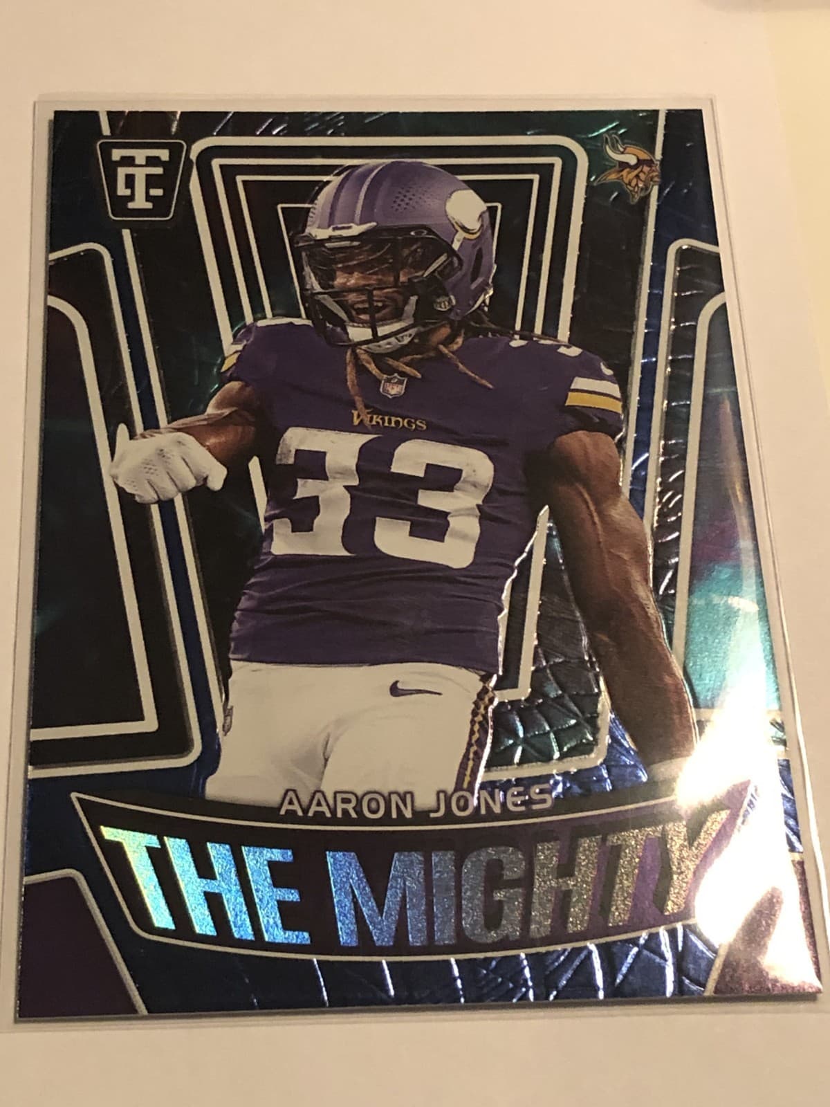 2024 Panini Totally Certified Aaron Jones The Mighty Blue #14 /199