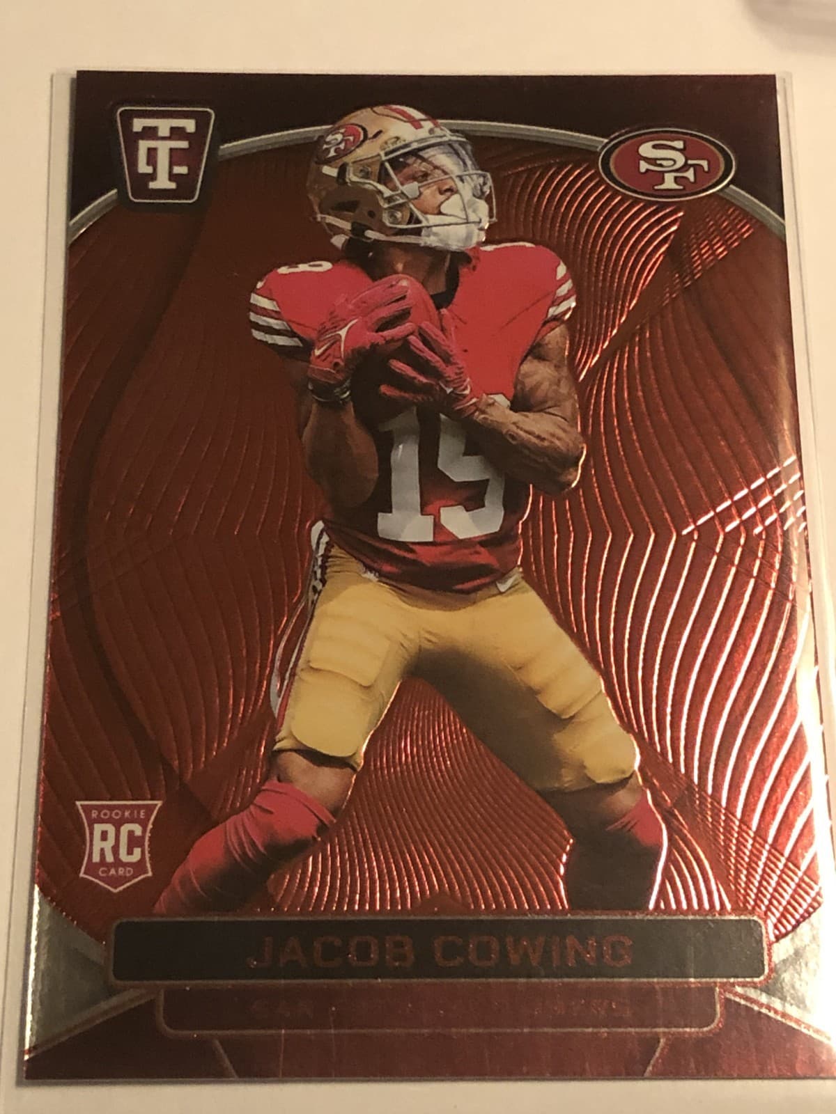 2024 Panini Totally Certified Jacob Cowing Red Mirror #128 /249 RC