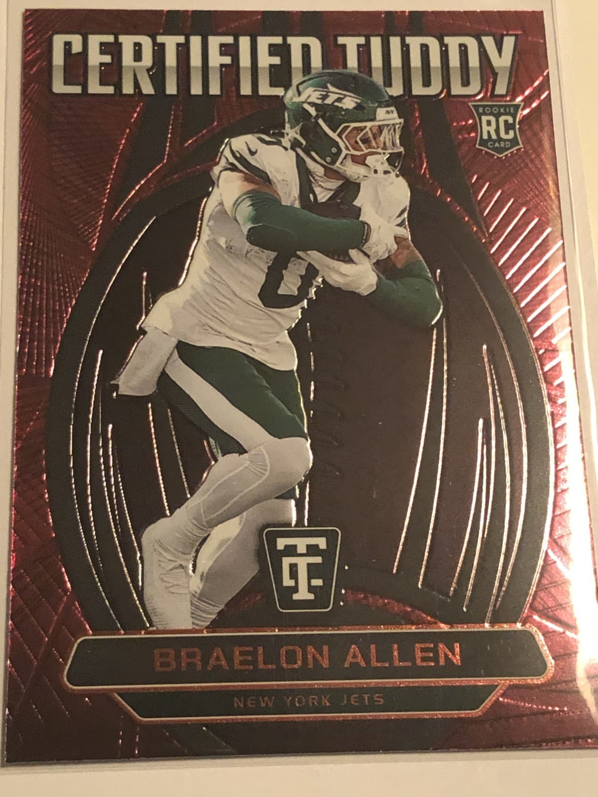 2024 Panini Totally Certified Braelon Allen Certified Tuddy Red #9 /249 RC