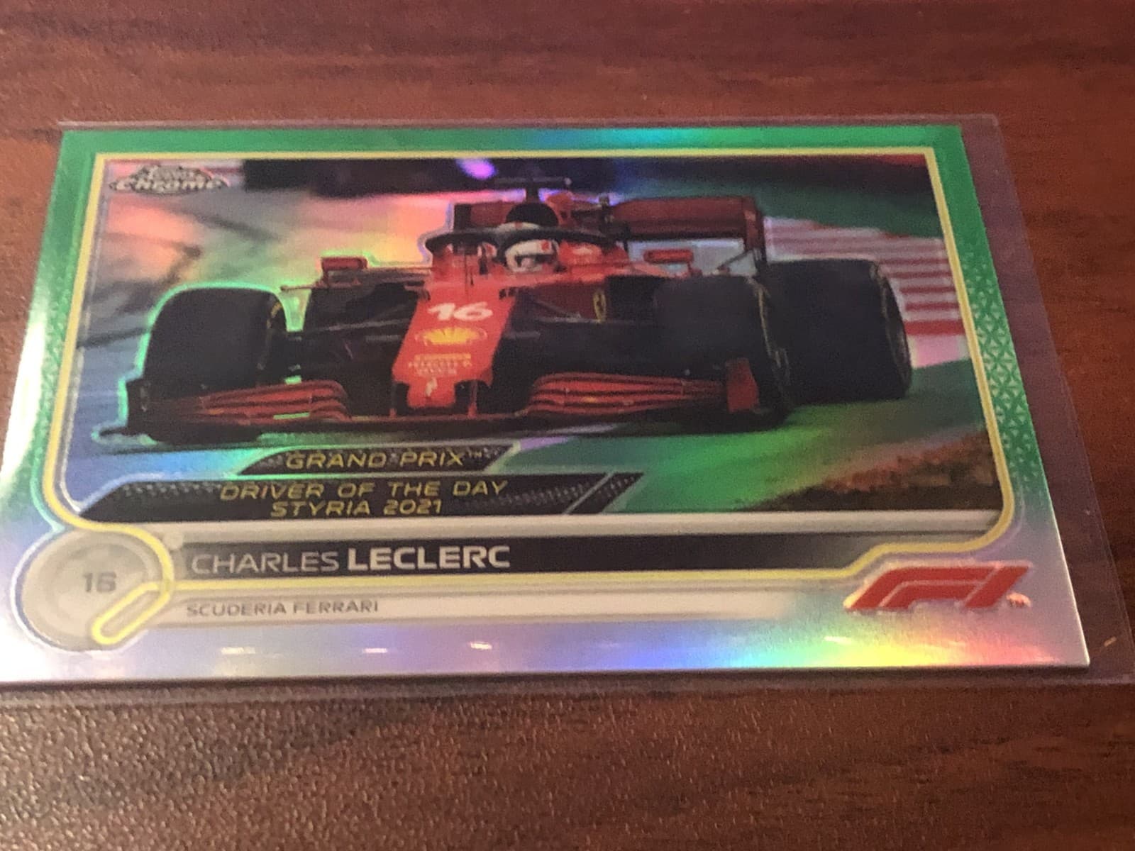 2022 Topps Chrome F1 Charles Leclerc /99 Green #180
