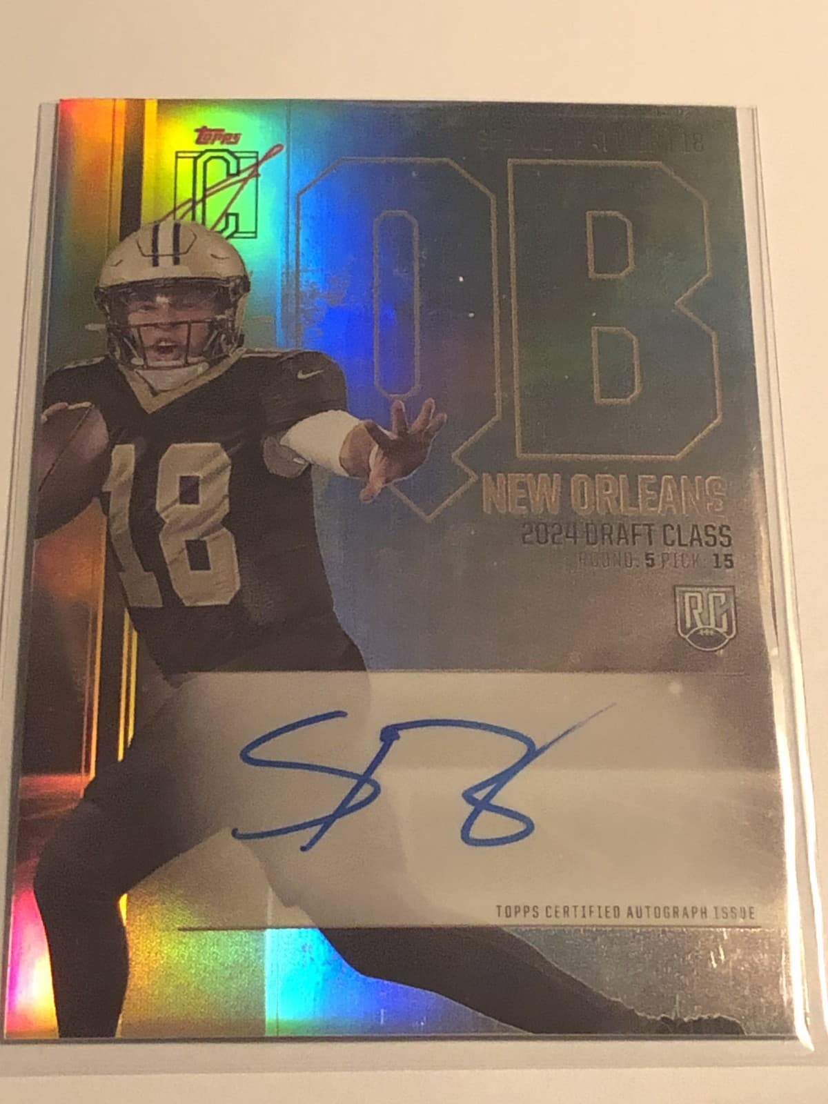 2025 Topps Signature Class Spencer Rattler #RCV-SR Auto RC