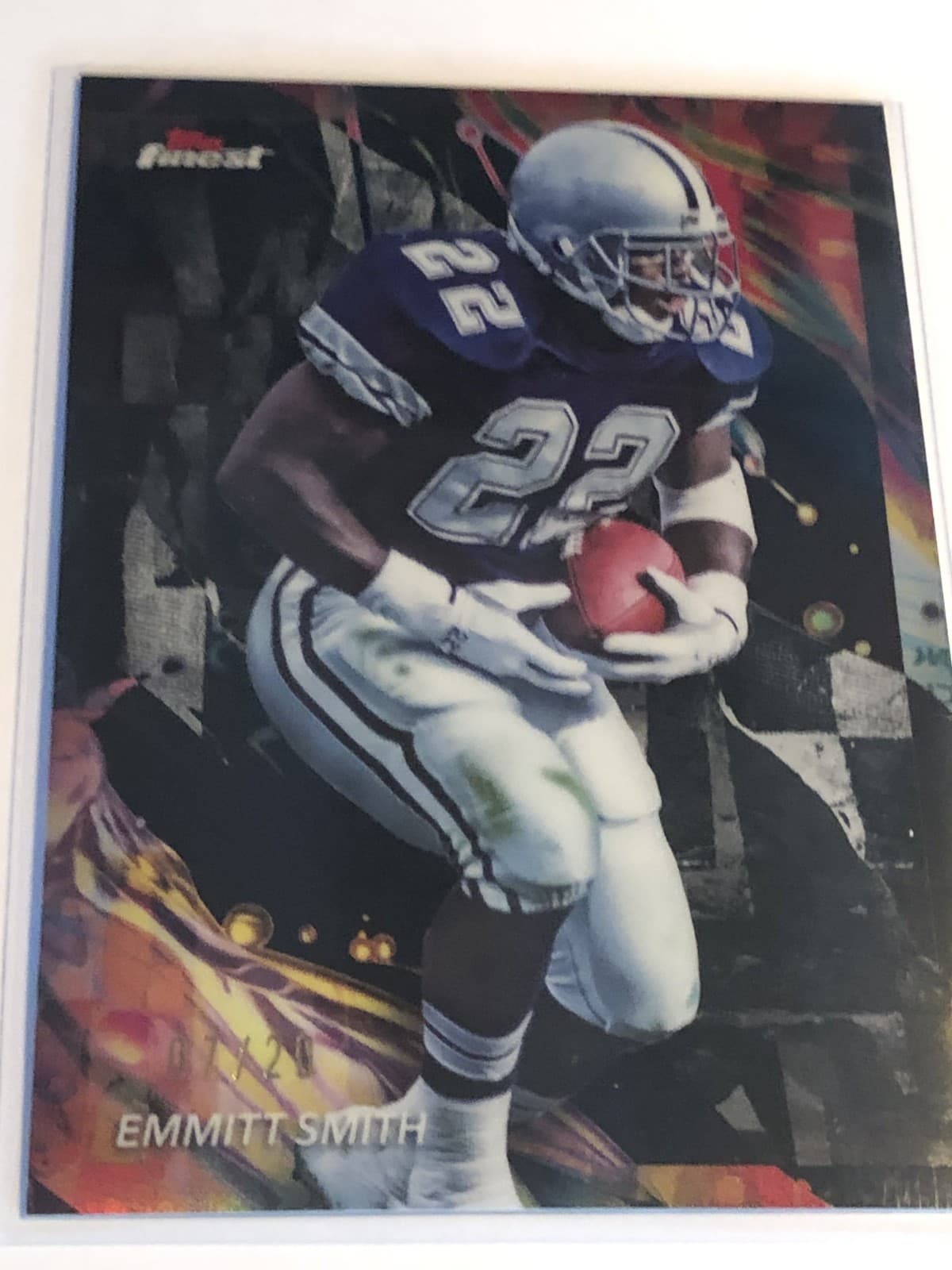 2024 Topps Finest Emmitt Smith Black Refractor #112 /20