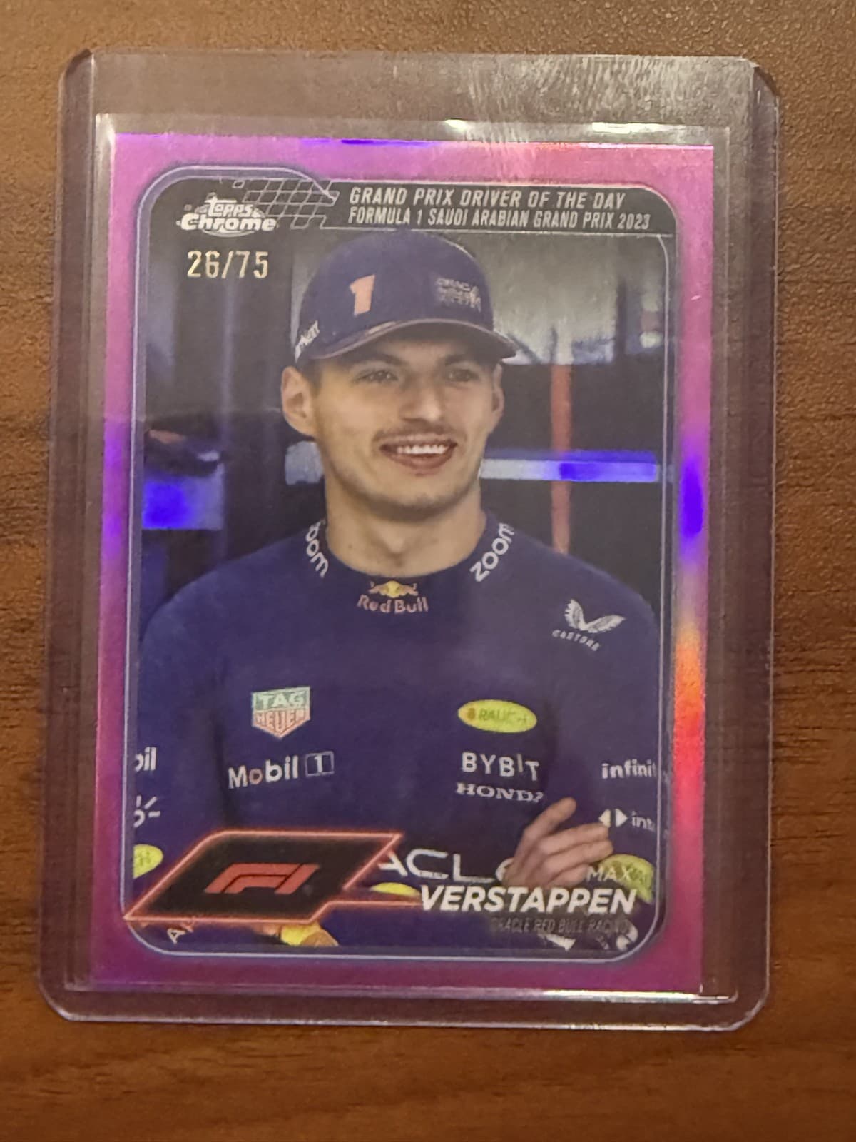 2024 Topps Chrome F1 Max Verstappen #160 /75