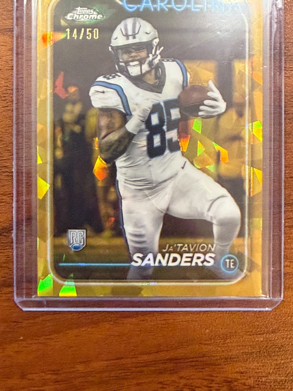 2024 Topps Chrome Sapphire Edition - Rookies Ja'Tavion Sanders #223 Gold /50