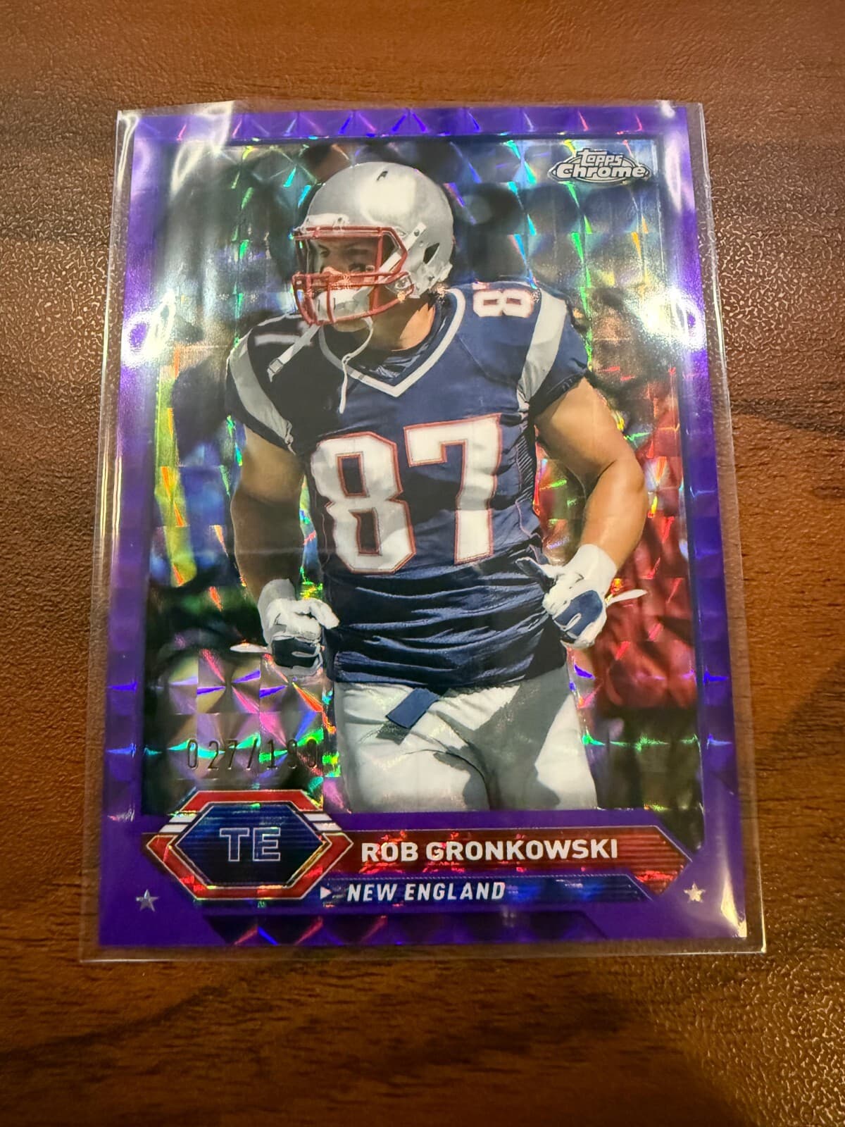 2023 Topps Composite Rob Gronkowski Chrome Purple Geometric Refractor /199