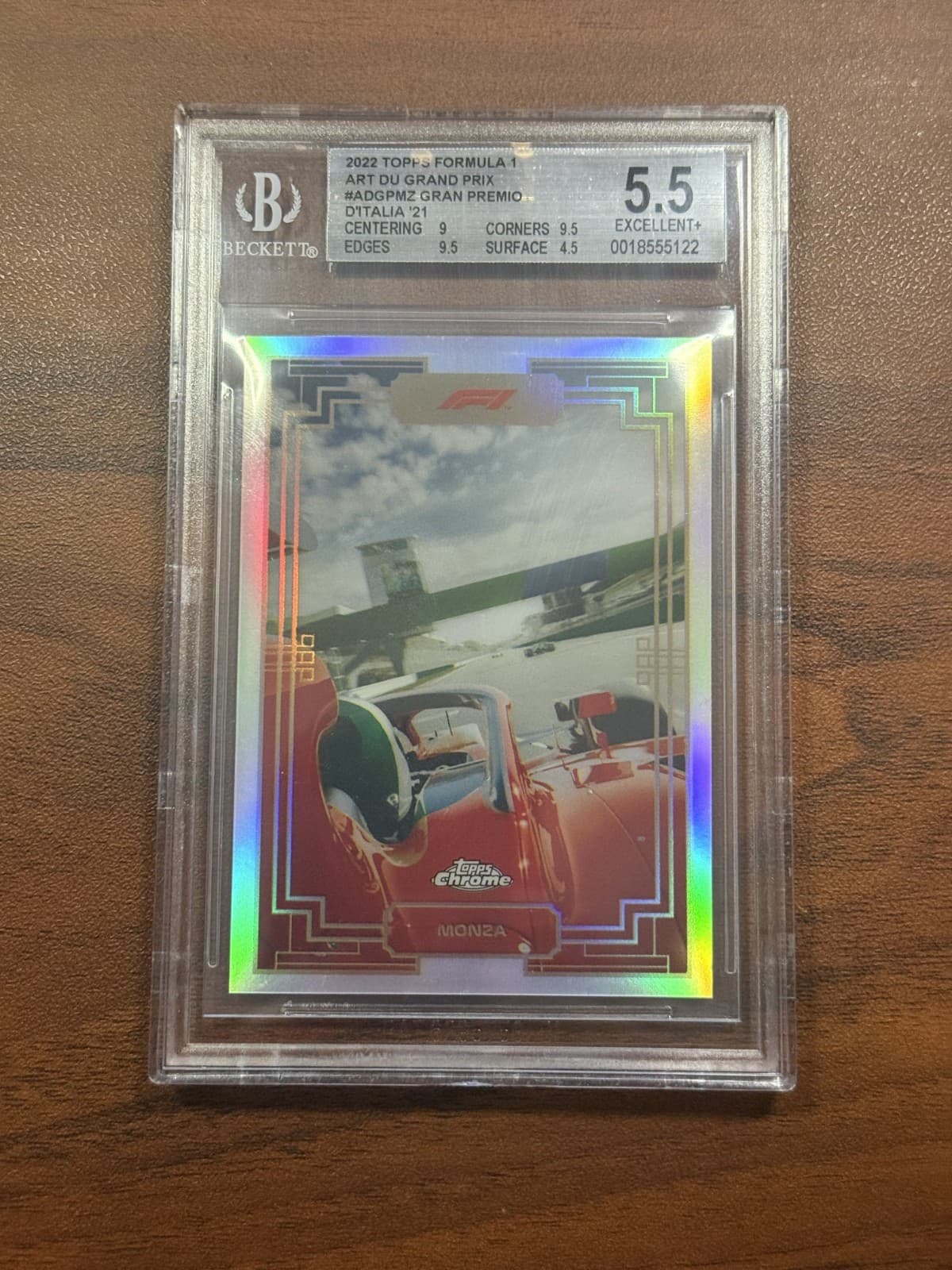 2022 Topps Formula 1 F1 Art Du Grand Prix ADGP-MZ Monza BGS 5.5