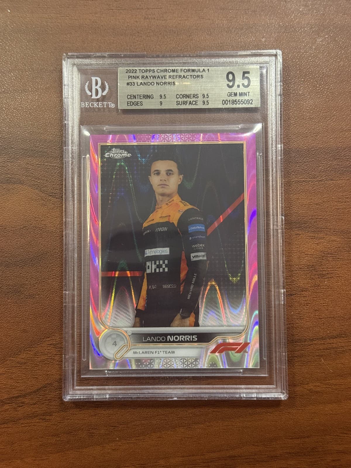 2022 Topps Chrome Formula 1 F1 Lando Norris Portrait /75