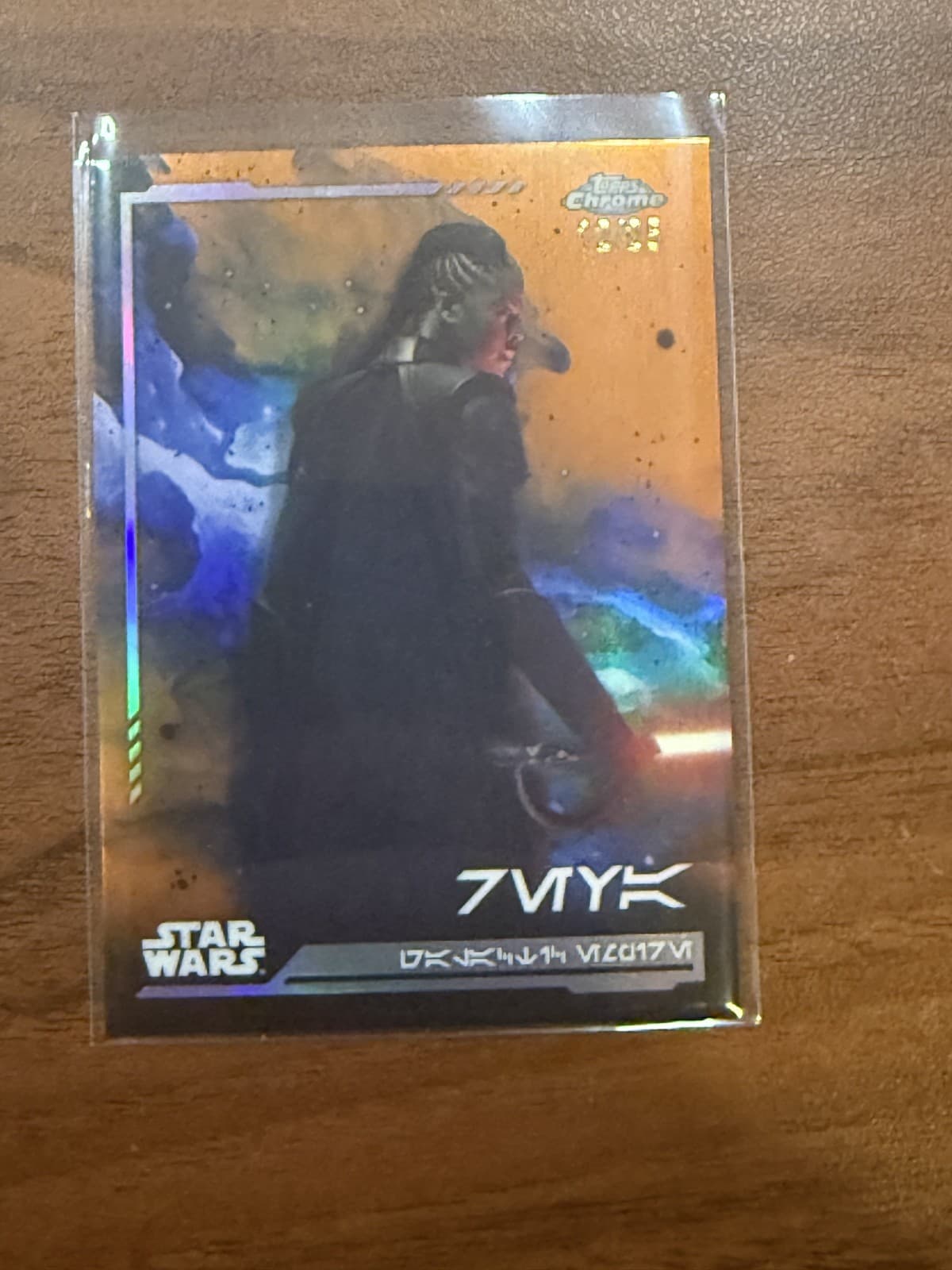 2024 Star Wars Topps Chrome REVA /25 Rebel Orange Refractor SP #AV-68