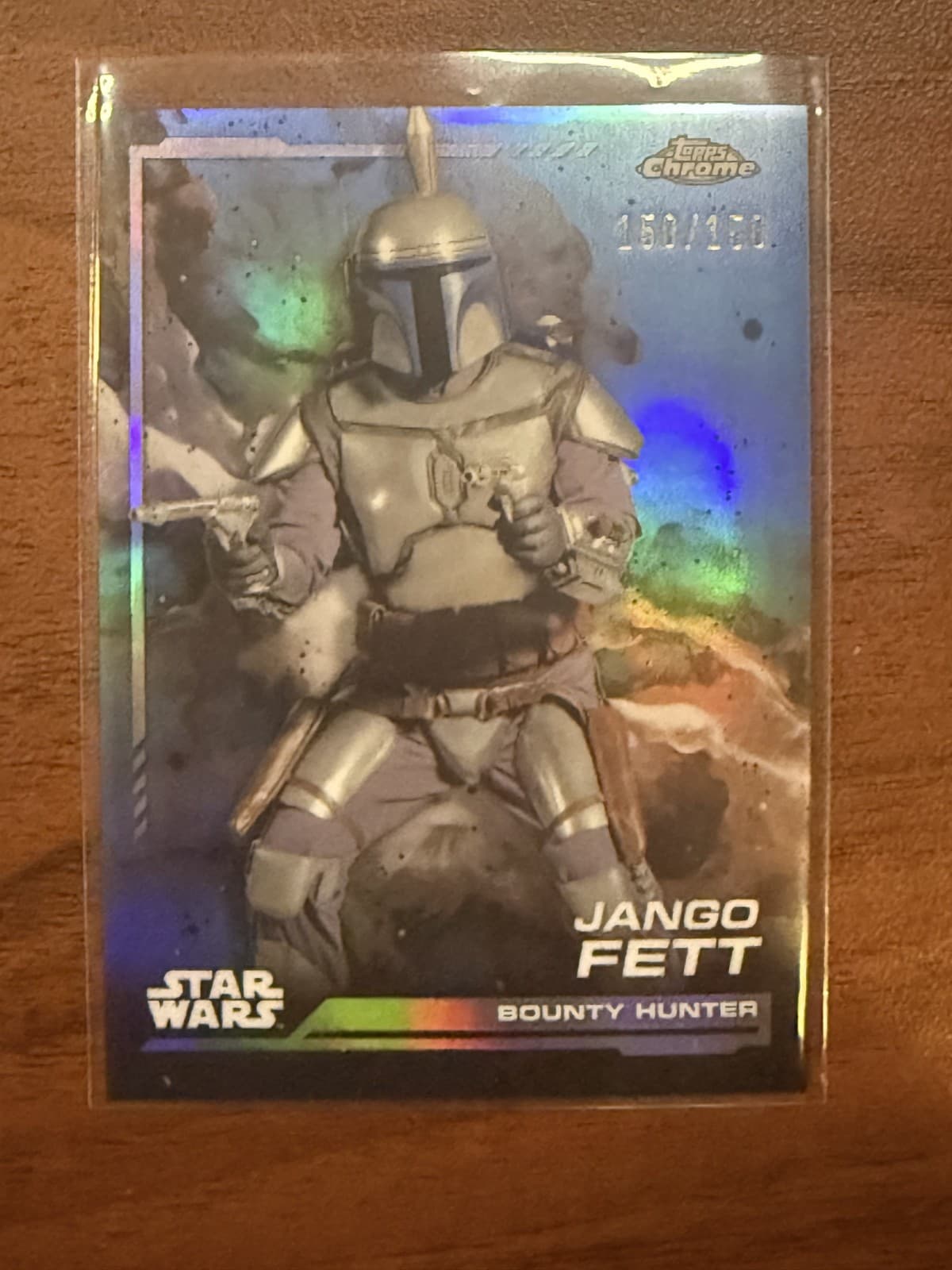 2024 Topps Chrome Star Wars Jango Fett #139 BLUE COLOR MATCH Refractor 150/150