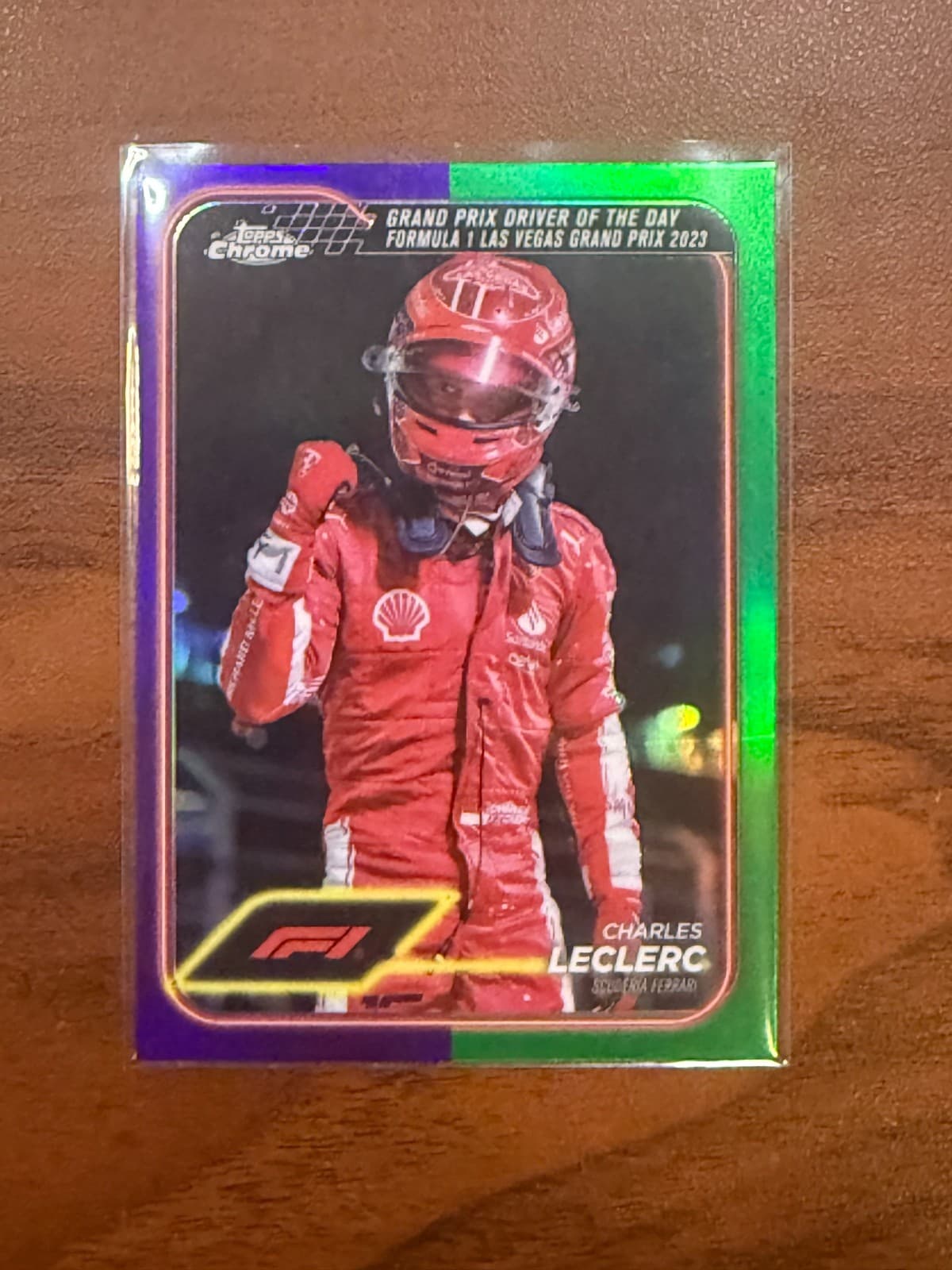 2024 Topps Chrome Formula 1 F1 Green Purple Charles Leclerc