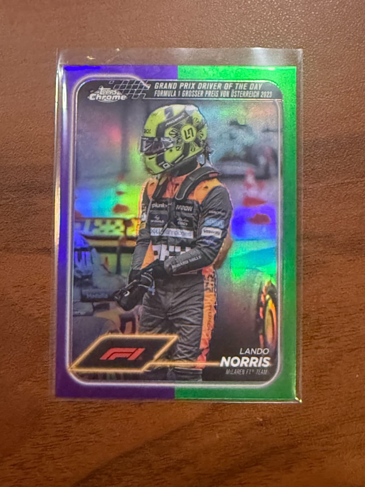 2024 Topps Chrome Formula 1 F1 Green Purple Lando Norris