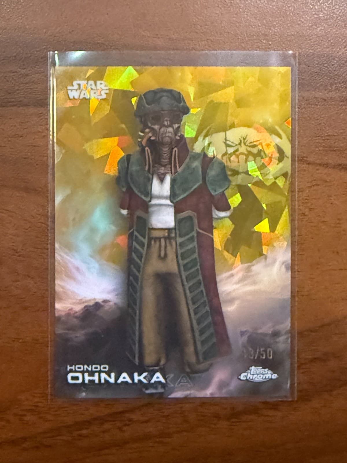 2025 Topps Chrome Sapphire Star Wars Hondo Ohnaka /50