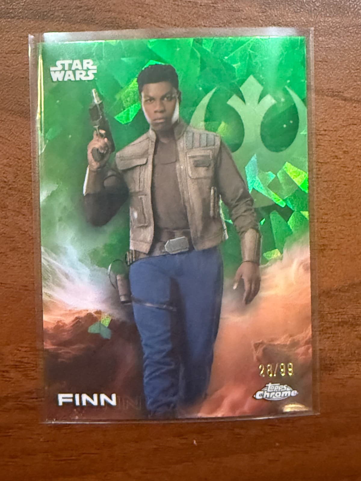 2025 Topps Chrome Sapphire Star Wars Finn /99