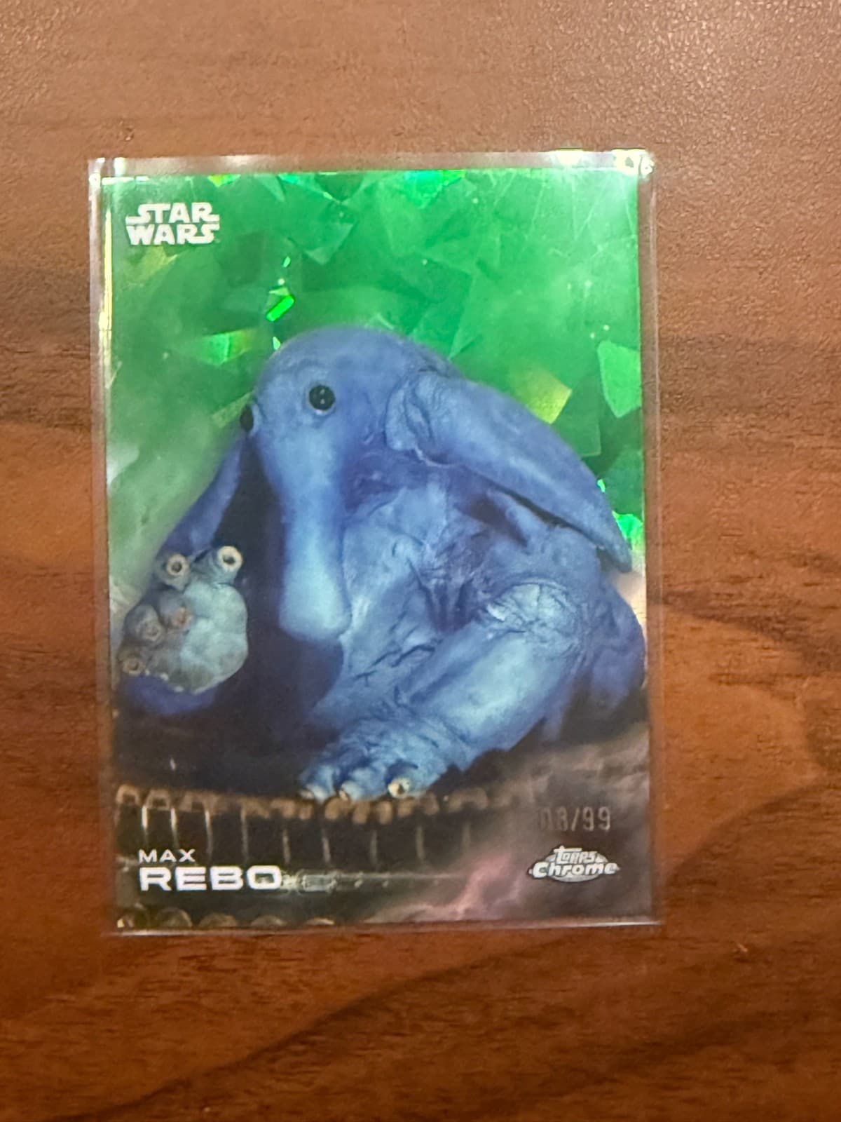 2025 Topps Chrome Sapphire Star Wars Max Rebo /99