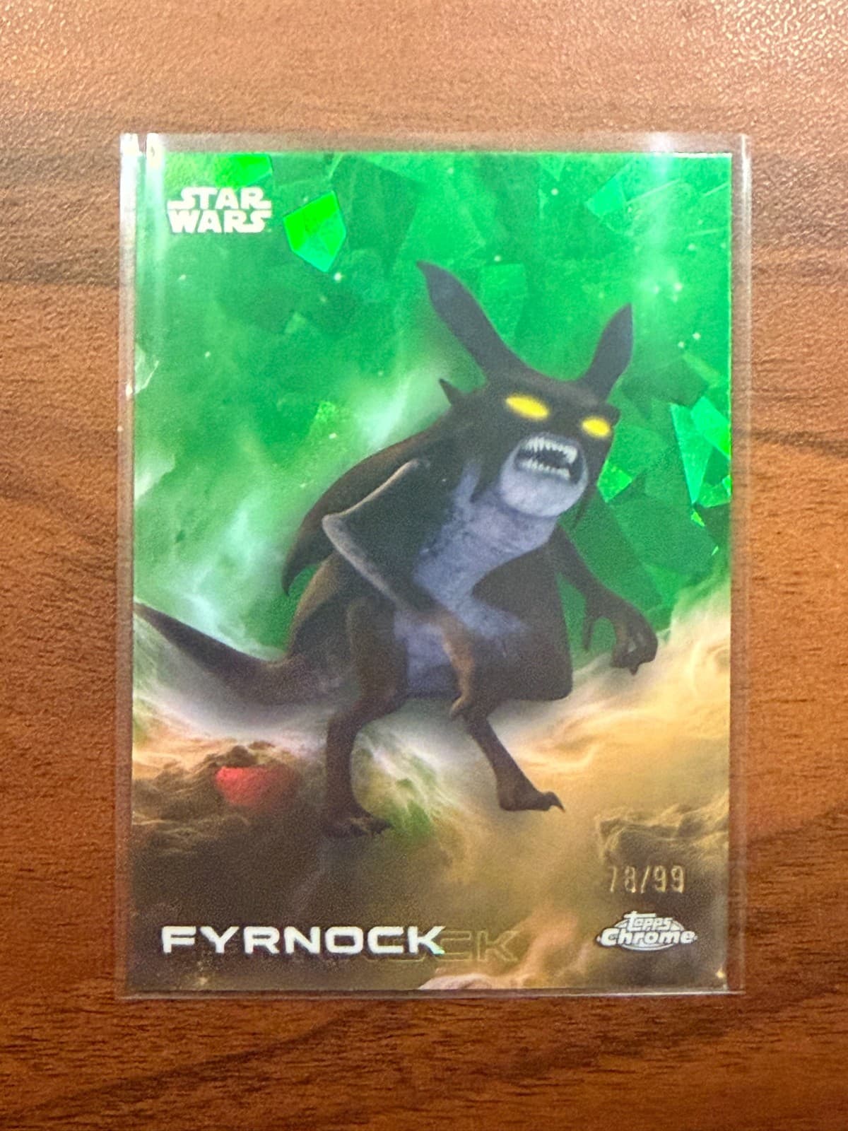 2025 Topps Chrome Sapphire Star Wars Fyrnock /99