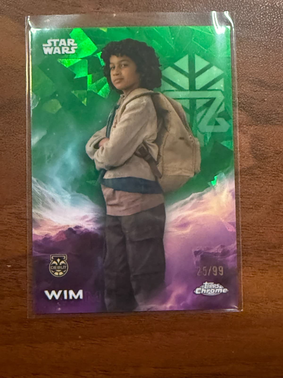 2025 Topps Chrome Sapphire Star Wars Wim /99