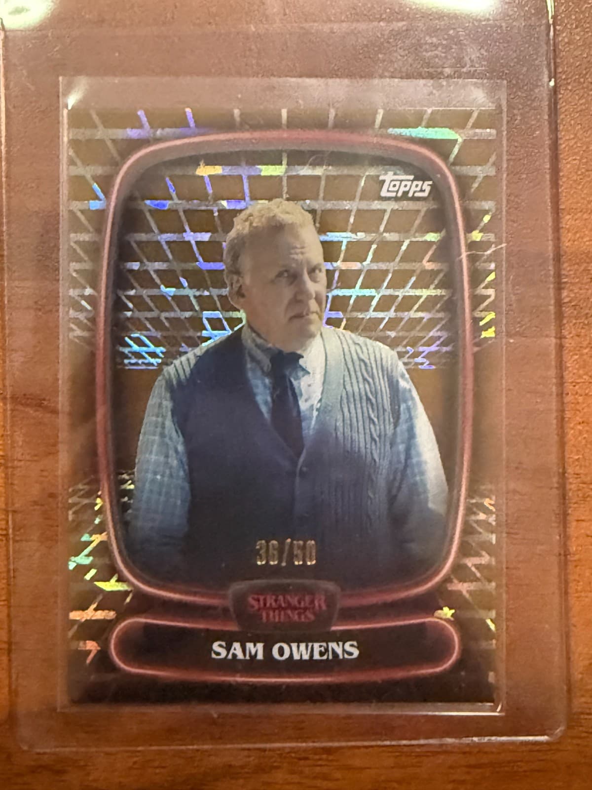 2025 Topps Stranger Things High Tek Sam Owens #40 Psychic Gold /50