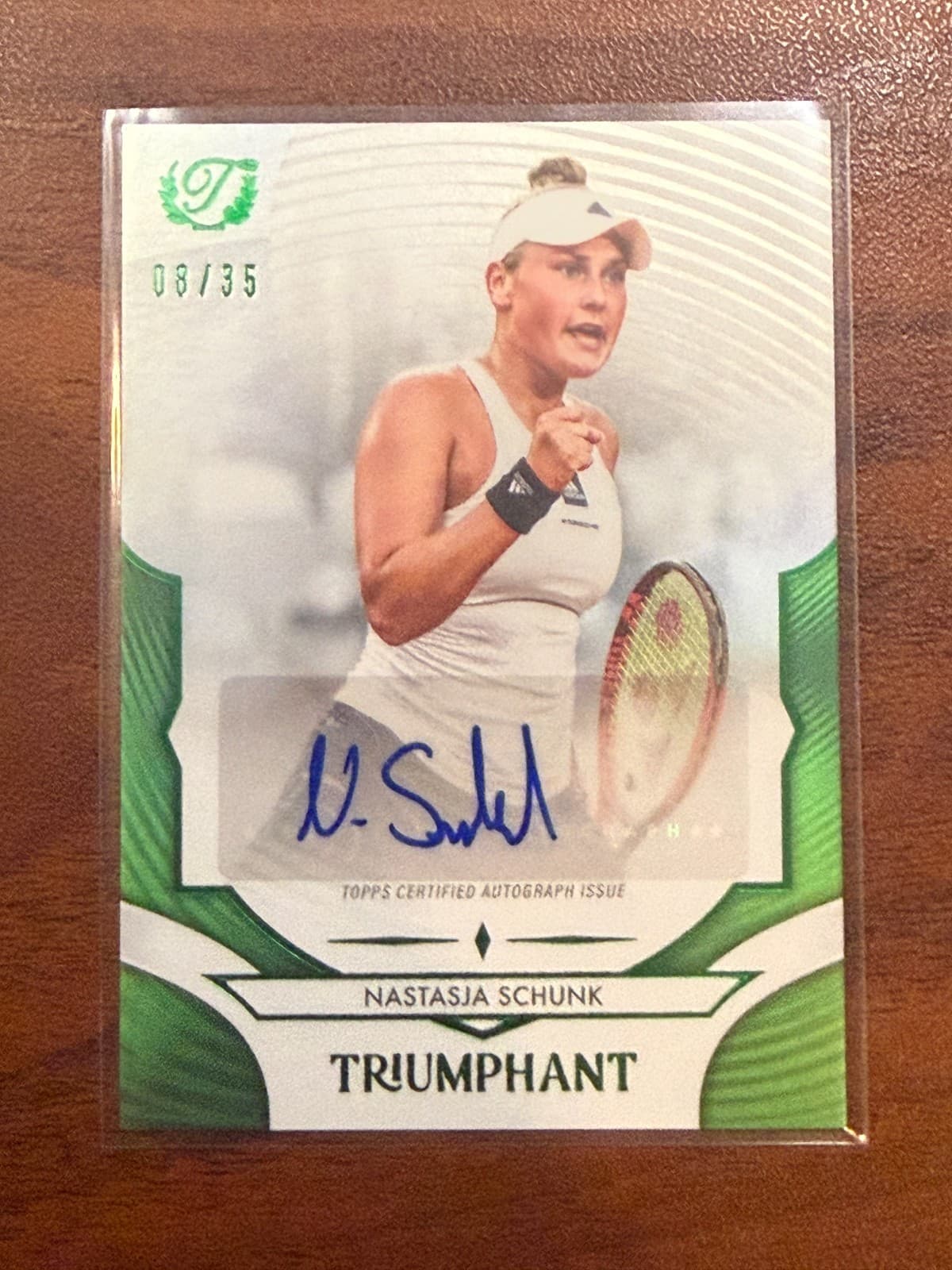 2025 Topps Triumphant Nastasja Schunk Auto /35
