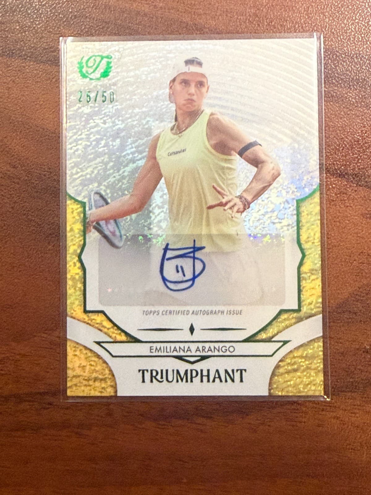 2025 Topps Triumphant Emiliana Arango Auto /50