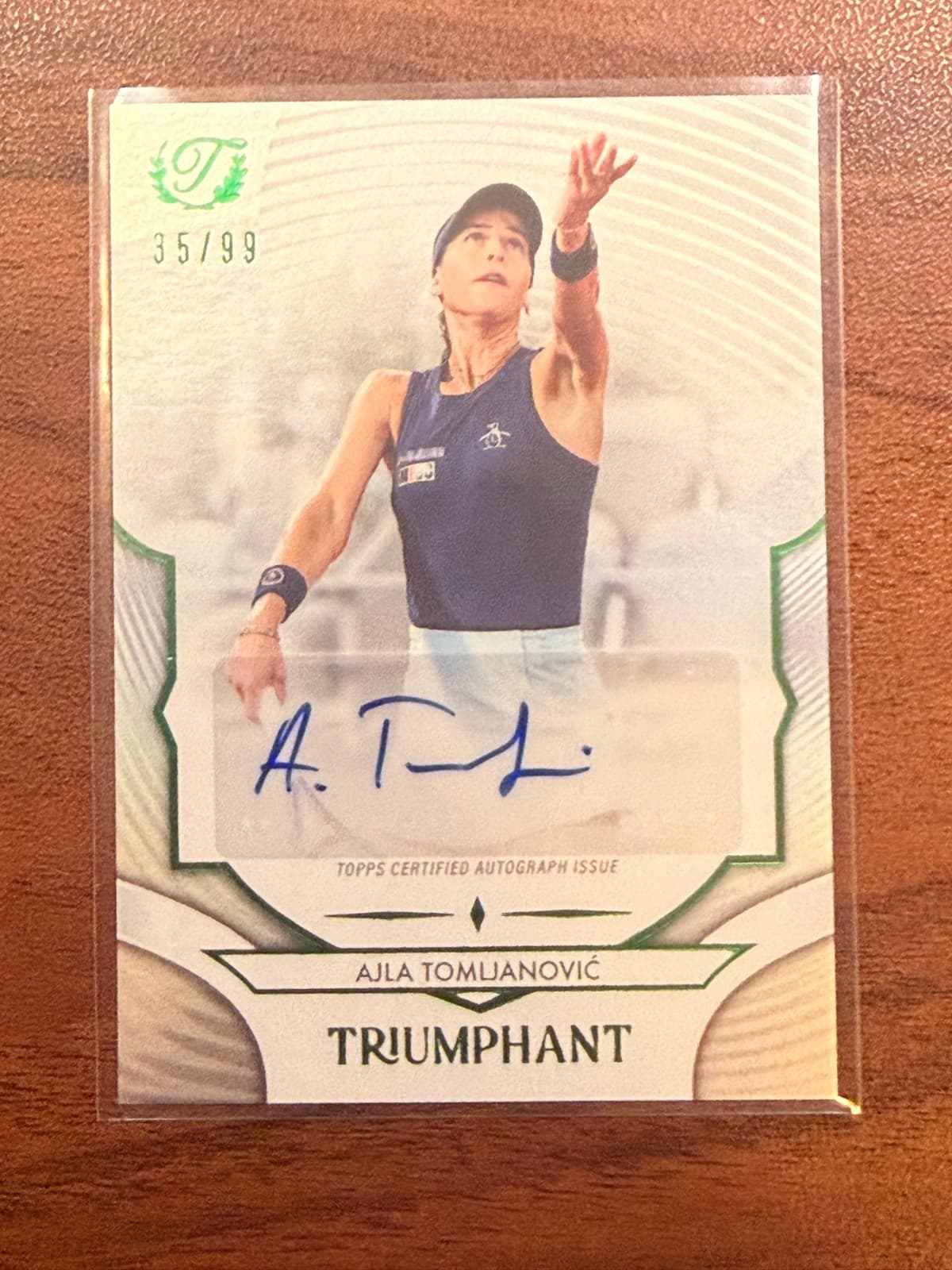 2025 Topps Triumphant Ajla Tomljanovic Auto /99