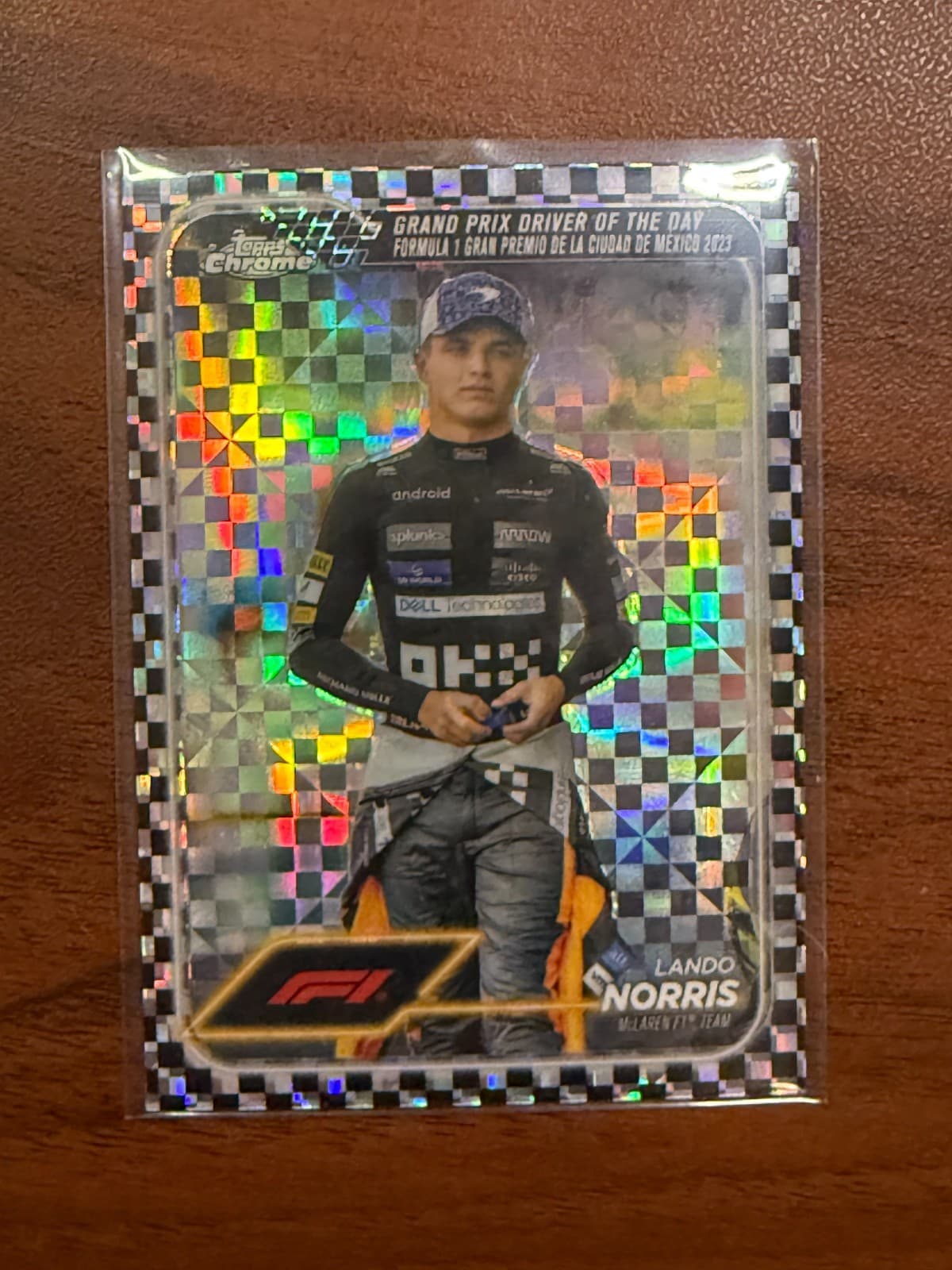 2024 Topps Chrome Formula 1 F1 Lando Norris #177 Checker