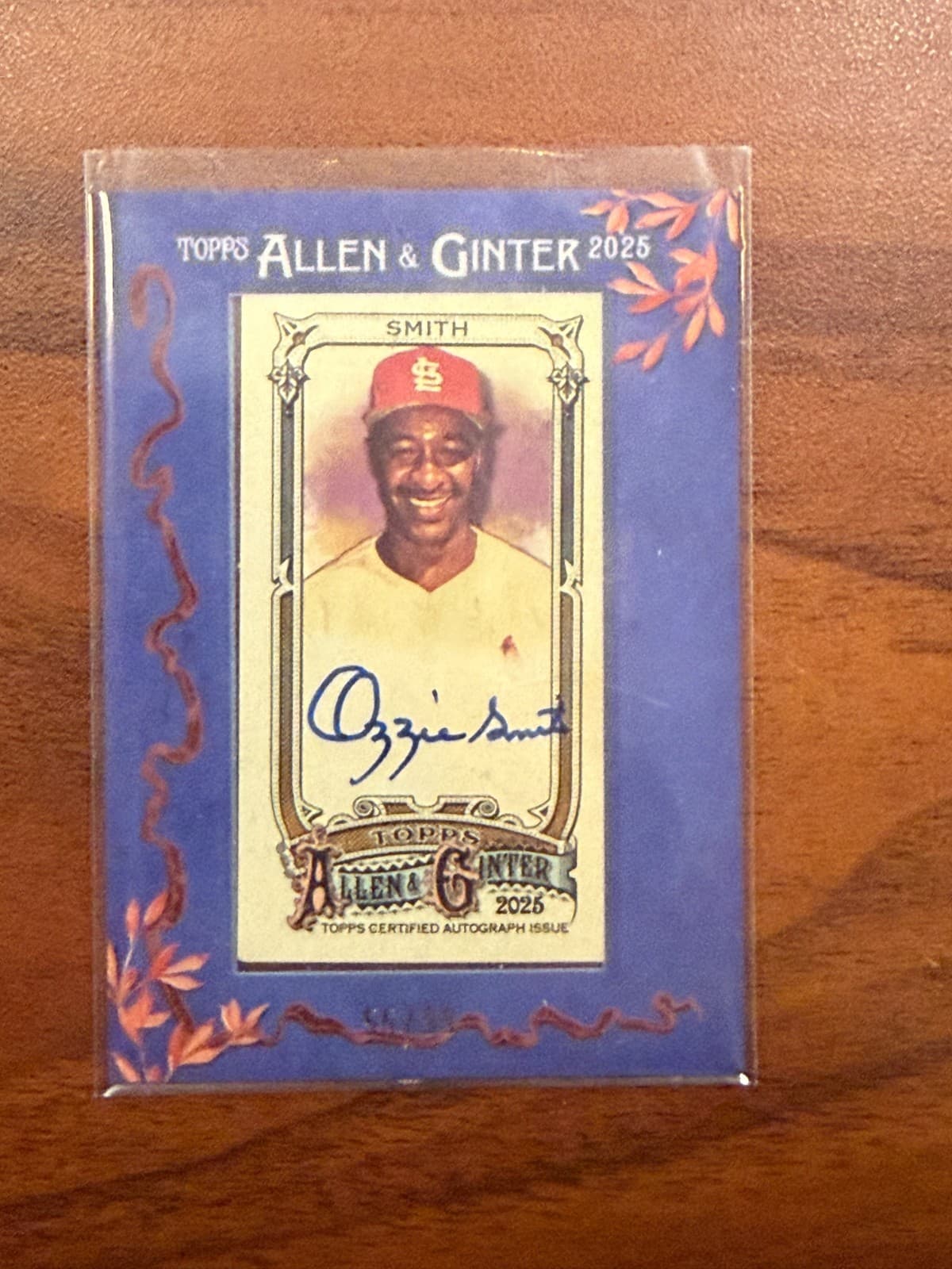 2025 Topps Allen Ginter Ozzie Smith Mini Auto /99