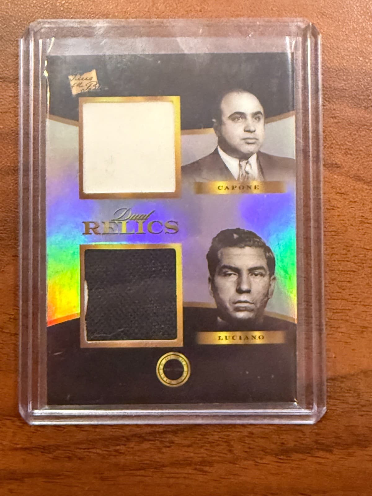 2025 Pieces Of The Past Villains Dual Relic Capone Luciano