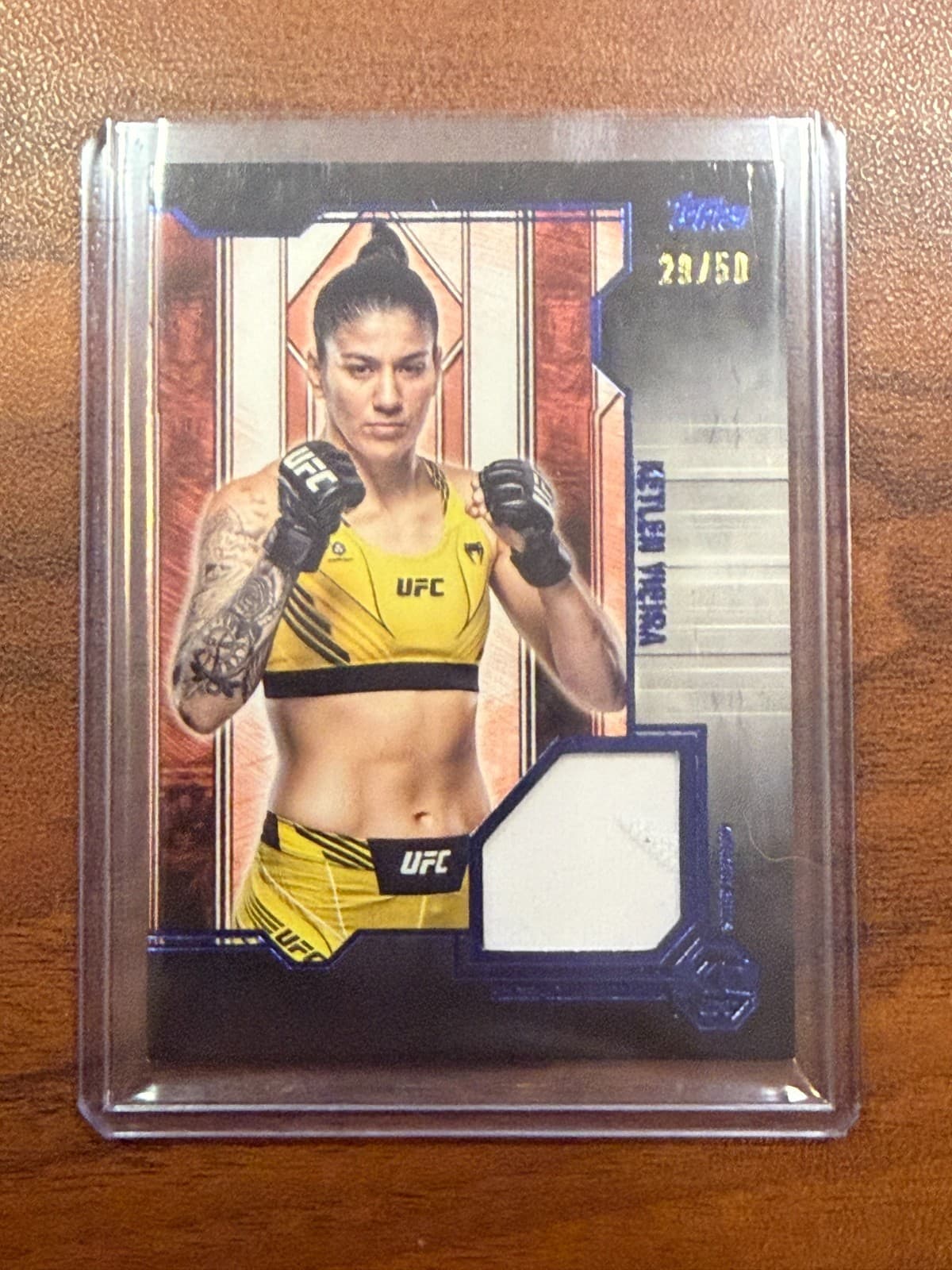 2025 Topps UFC Knockout Ketlen Vieira Relic /50