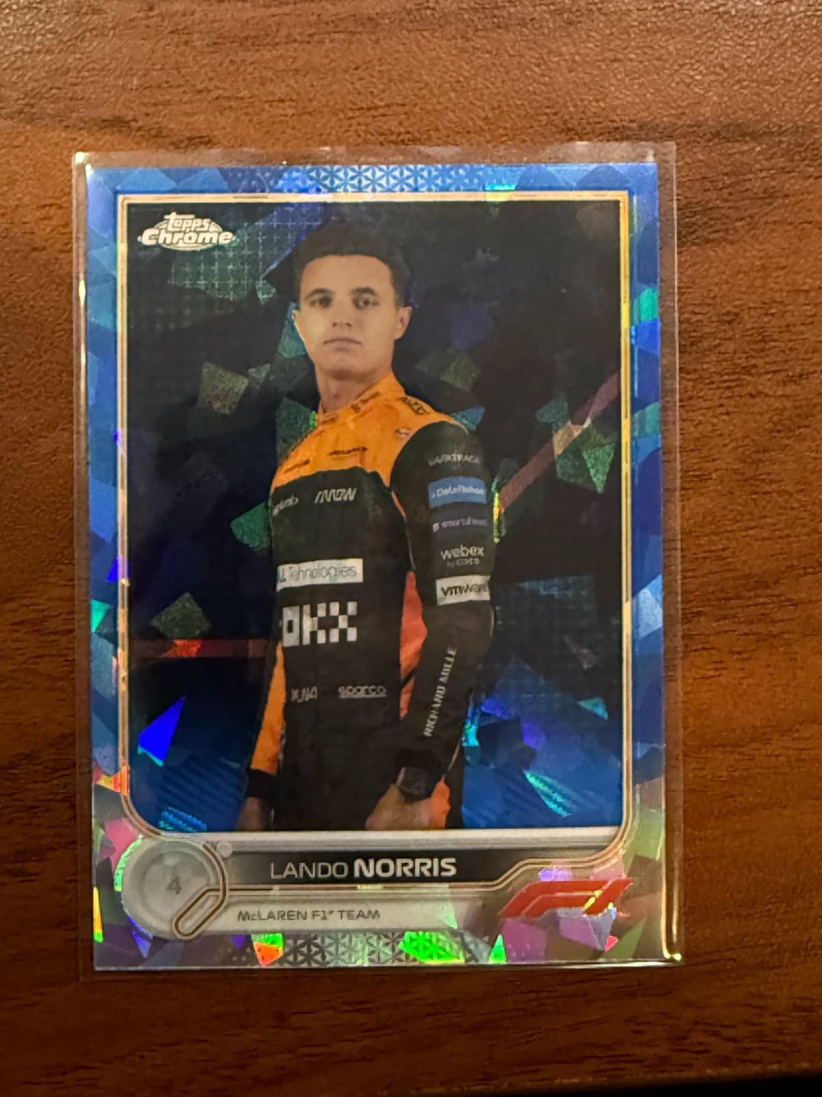 2022 Topps Chrome Sapphire F1 Lando Norris Portrait #33