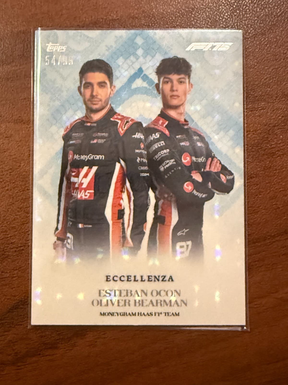 2025 Topps Eccellenza Haas Esteban Ocon / Oliver Bearman /99