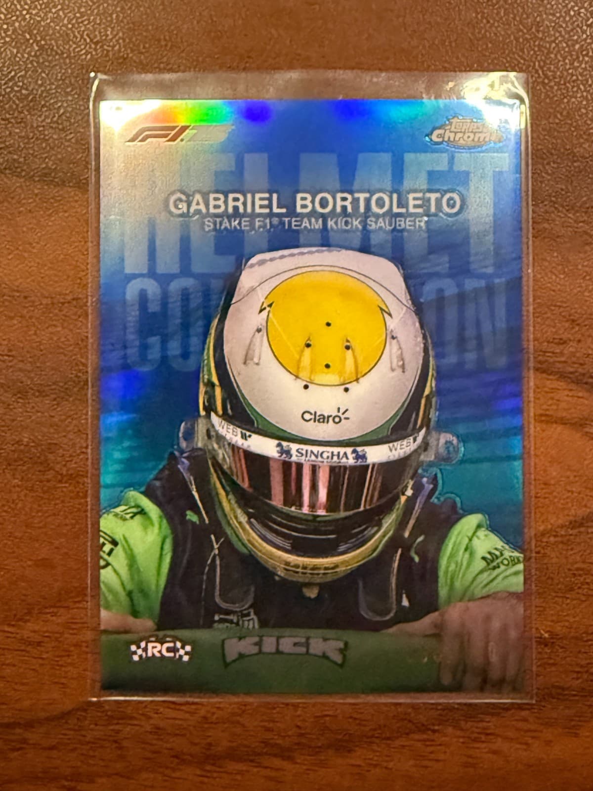 2025 Topps Chrome F1 Gabriel Bortoleto Helmet /150