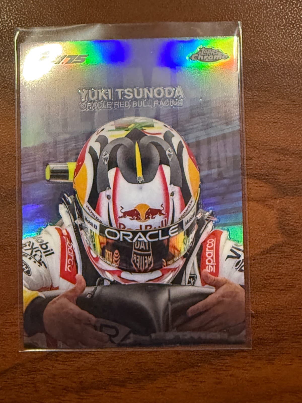 2025 Topps Chrome F1 Yuki Tsunoda Helmet