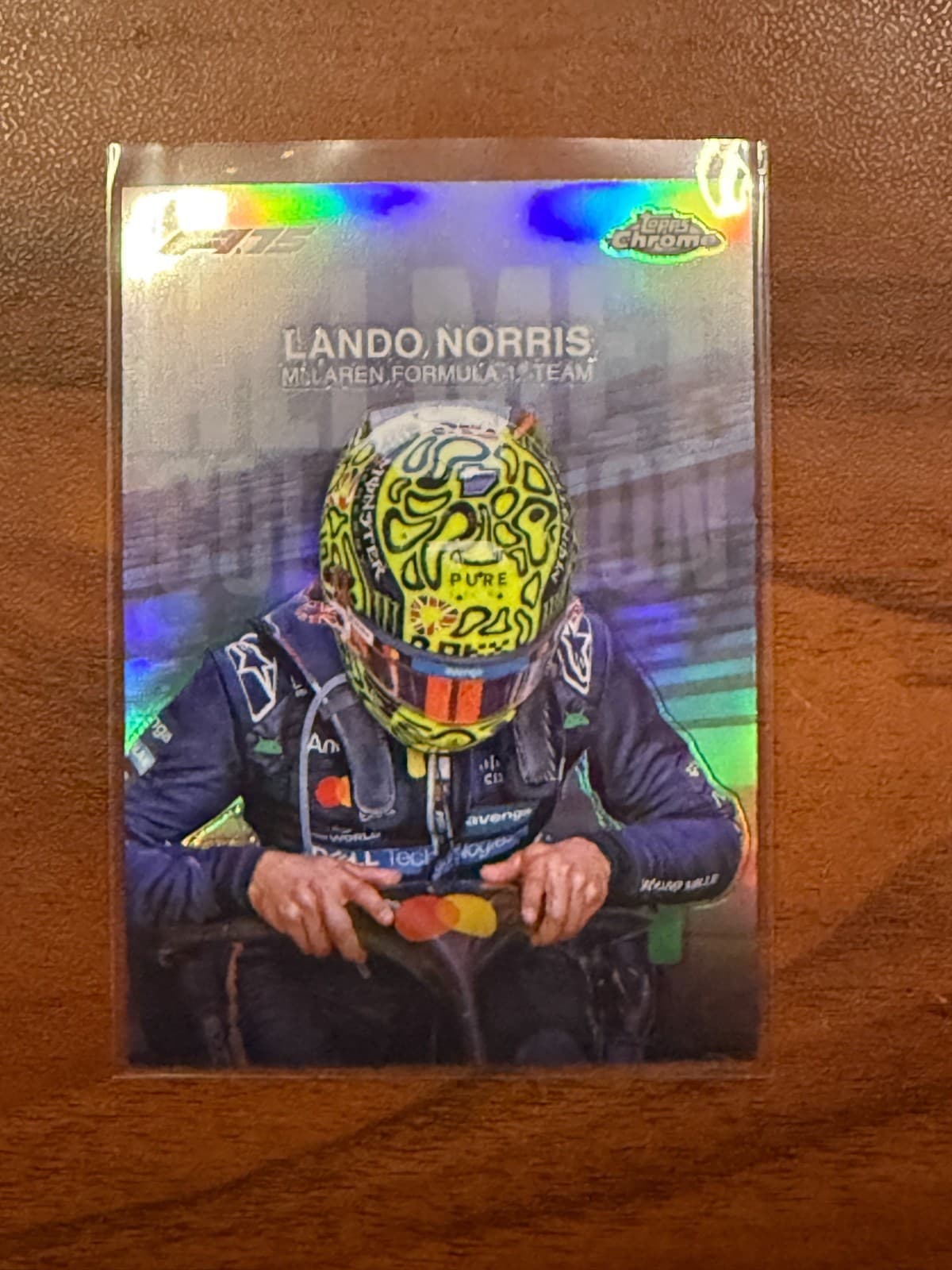 2025 Topps Chrome F1 Lando Norris Helmet