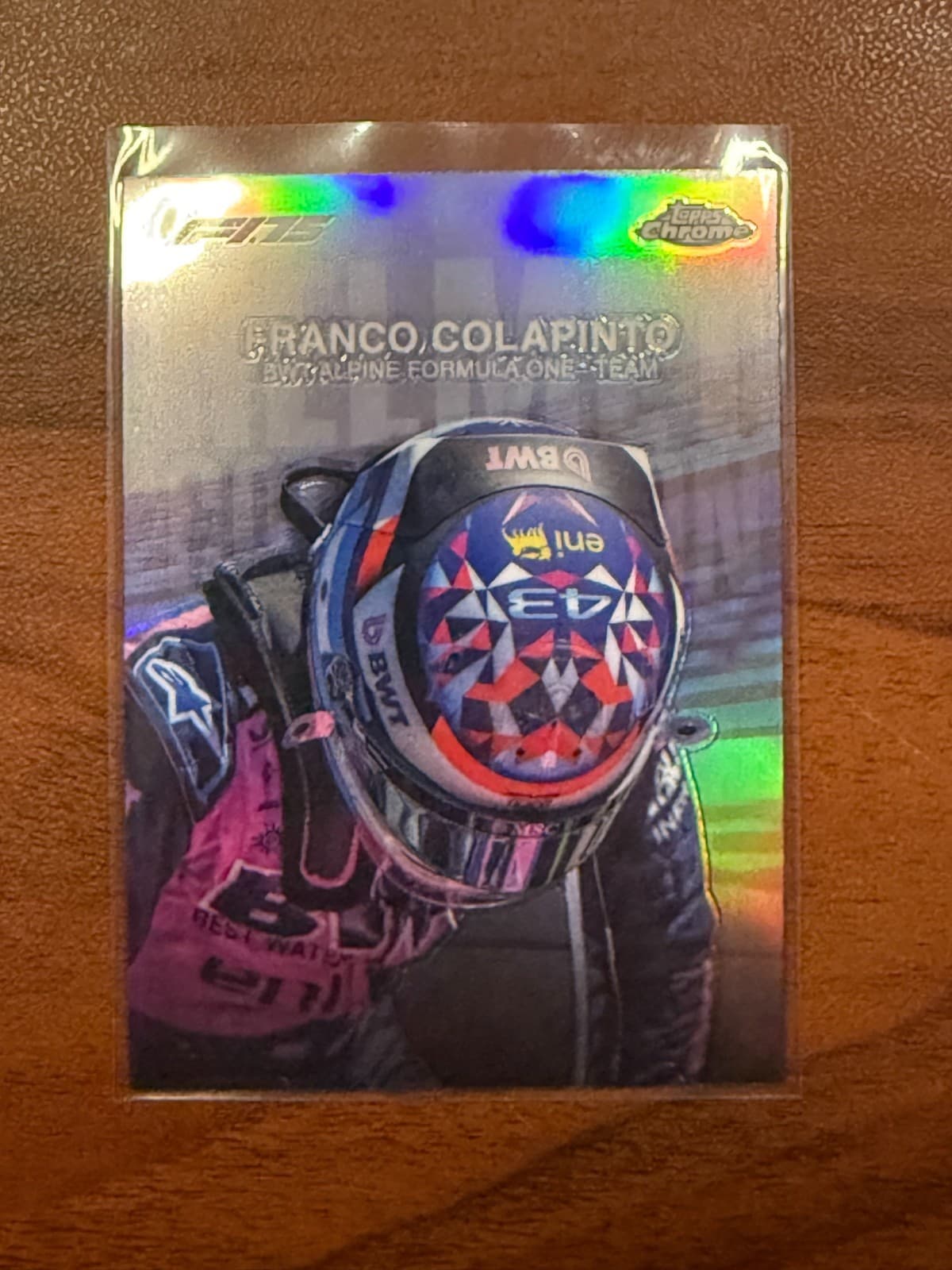 2025 Topps Chrome F1 Franco Colapinto Helmet