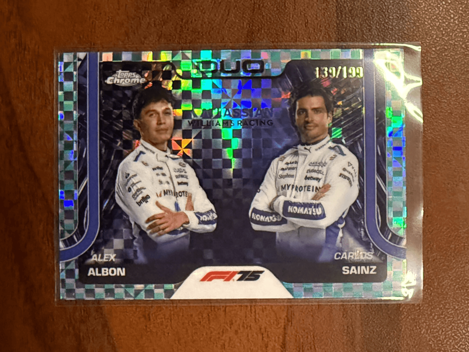 2025 Topps Chrome F1 Williams Duo Albon Sainz /199