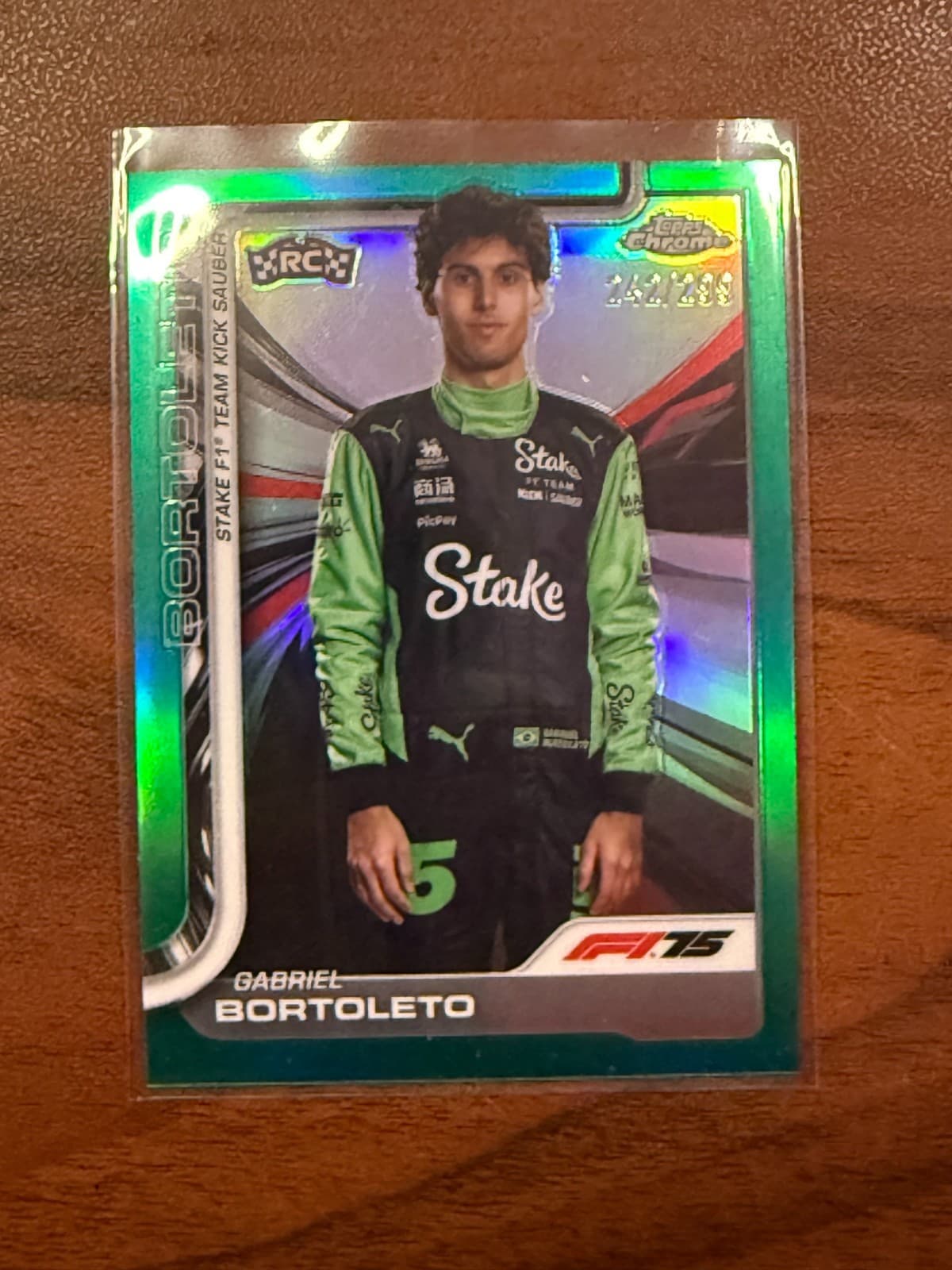 2025 Topps Chrome F1 Gabriel Bortoleto /299