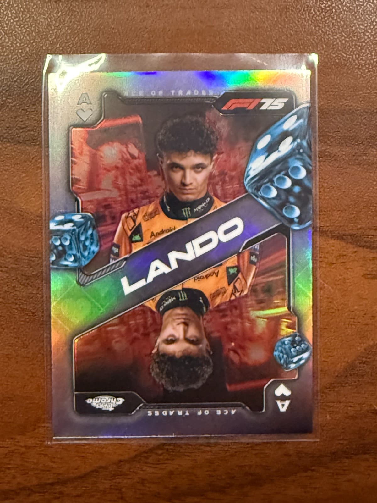 2025 Topps Chrome F1 Ace of Trades Lando Norris
