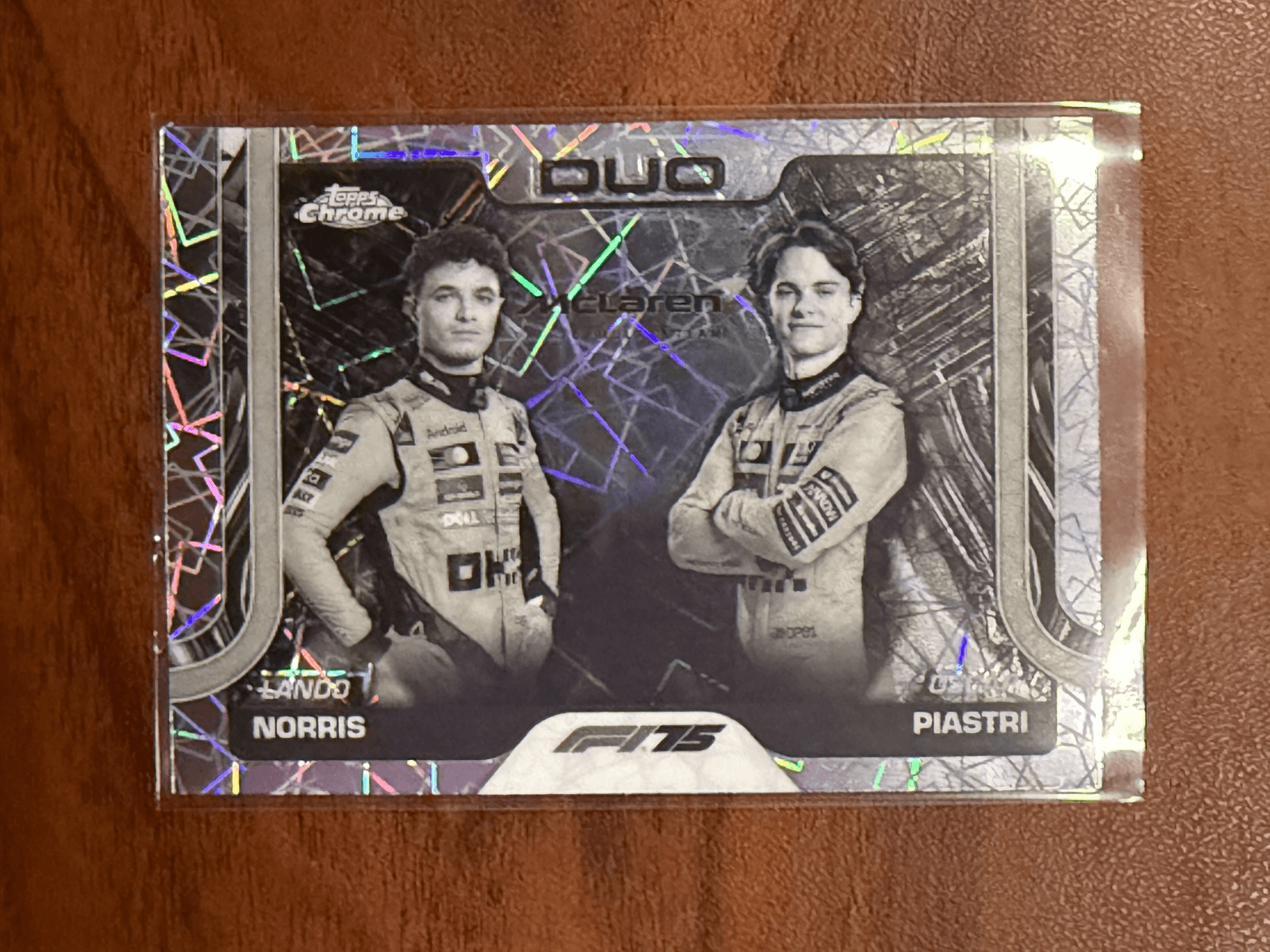 2025 Topps Chrome F1 McLaren Duo Piastri Norris Laser