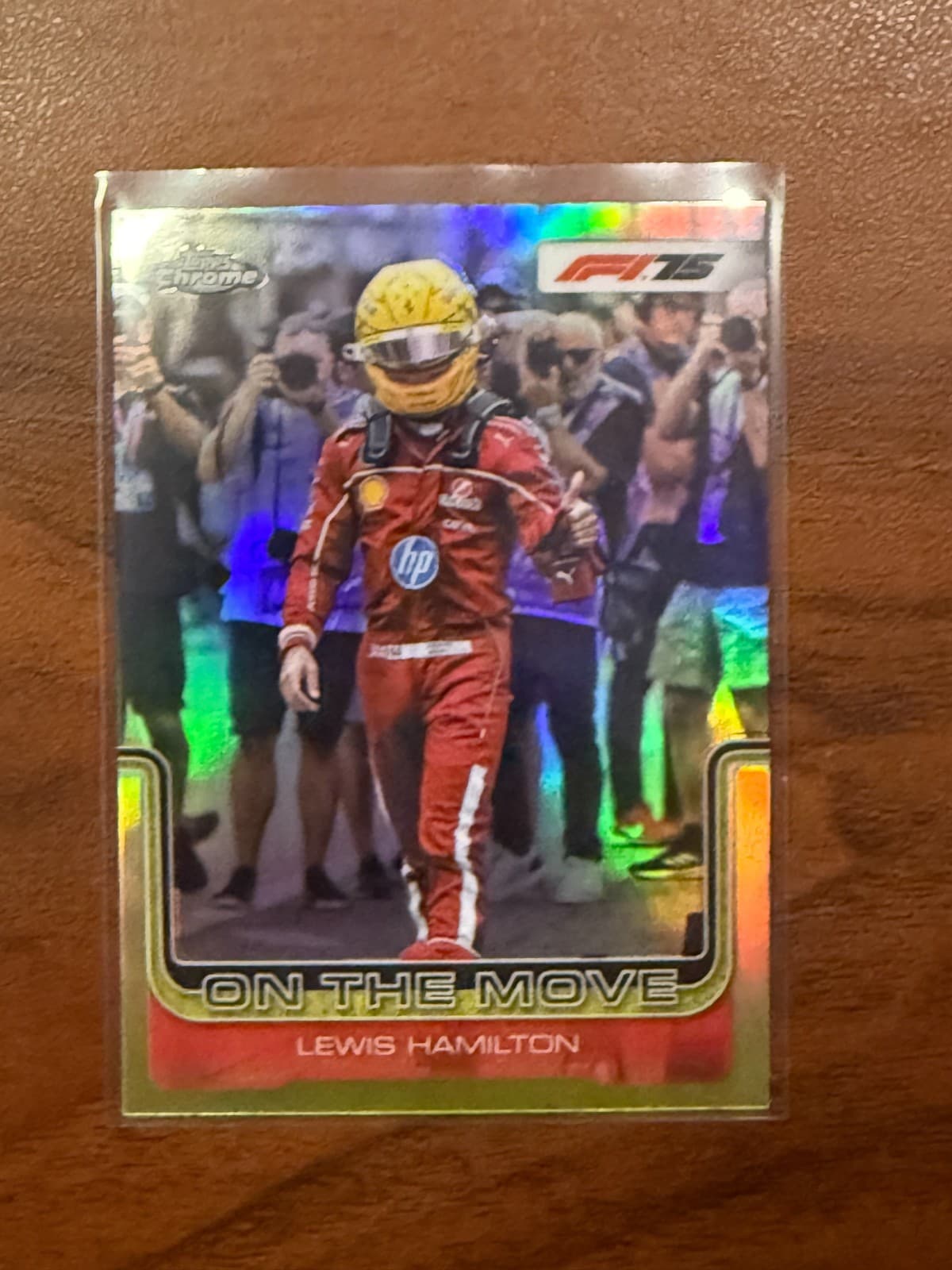 2025 Topps Chrome F1 Lewis Hamilton On the Move