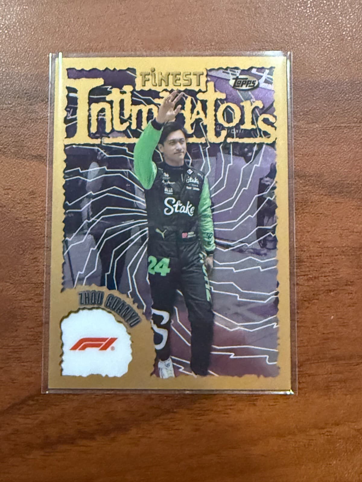 2024 Topps Finest F1 Zhou Guanyu Intimidators