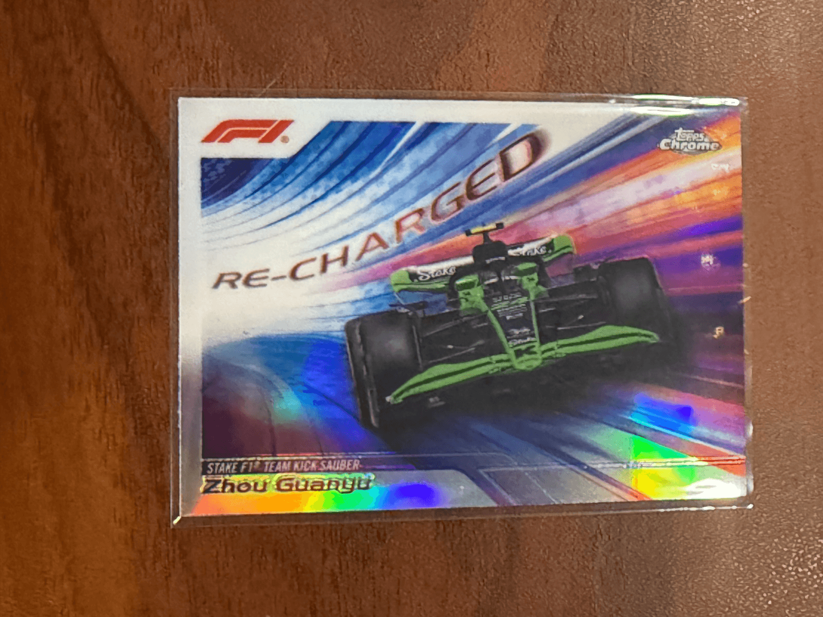 2024 Topps Chrome F1 Zhou Guanyu Recharged