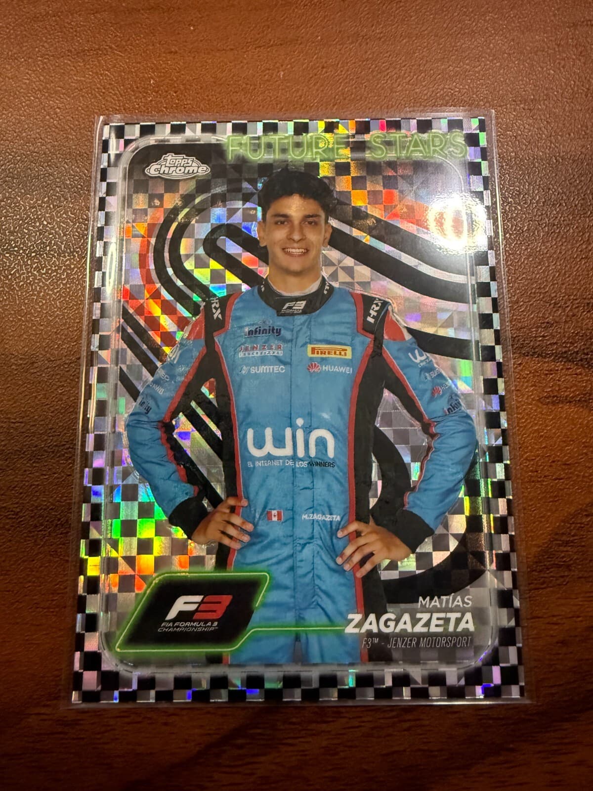 Matias Zagazeta 2024 Topps Chrome Formula 1 F1 #60 Checkers